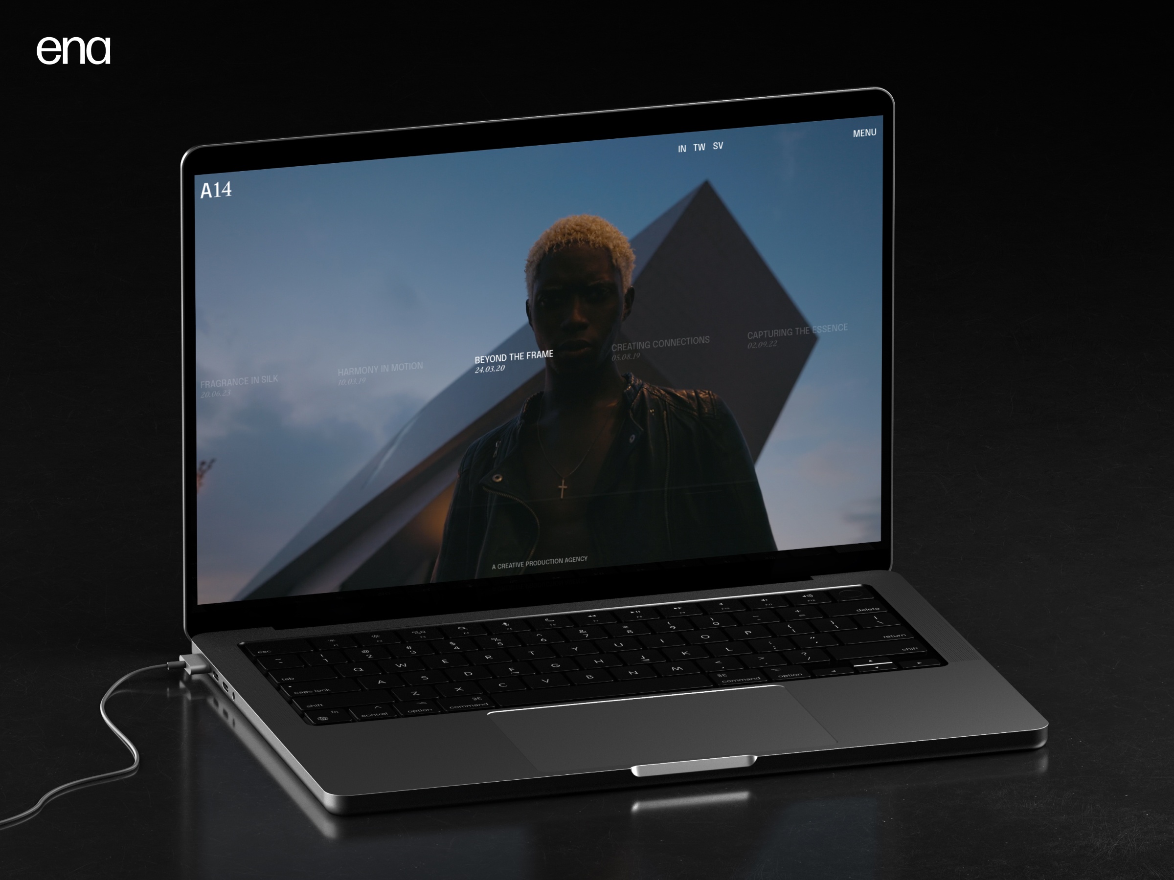 Screenshot of A14 website