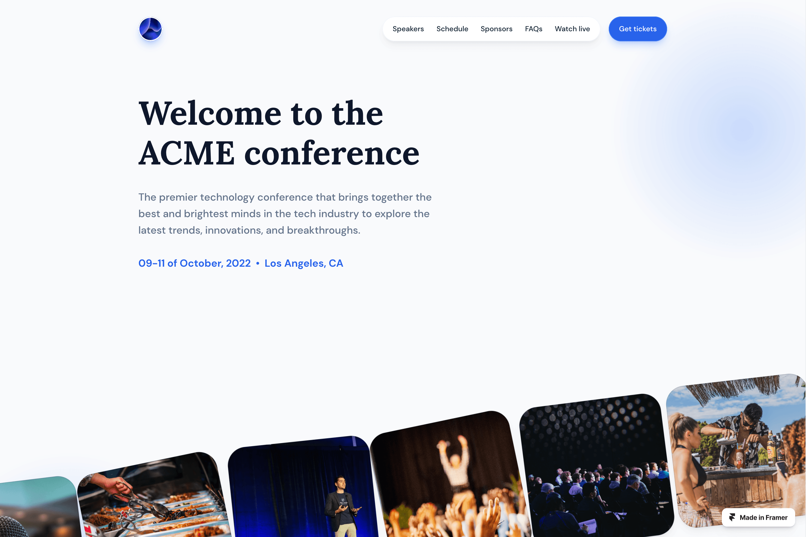 Screenshot 2 of Acme conference