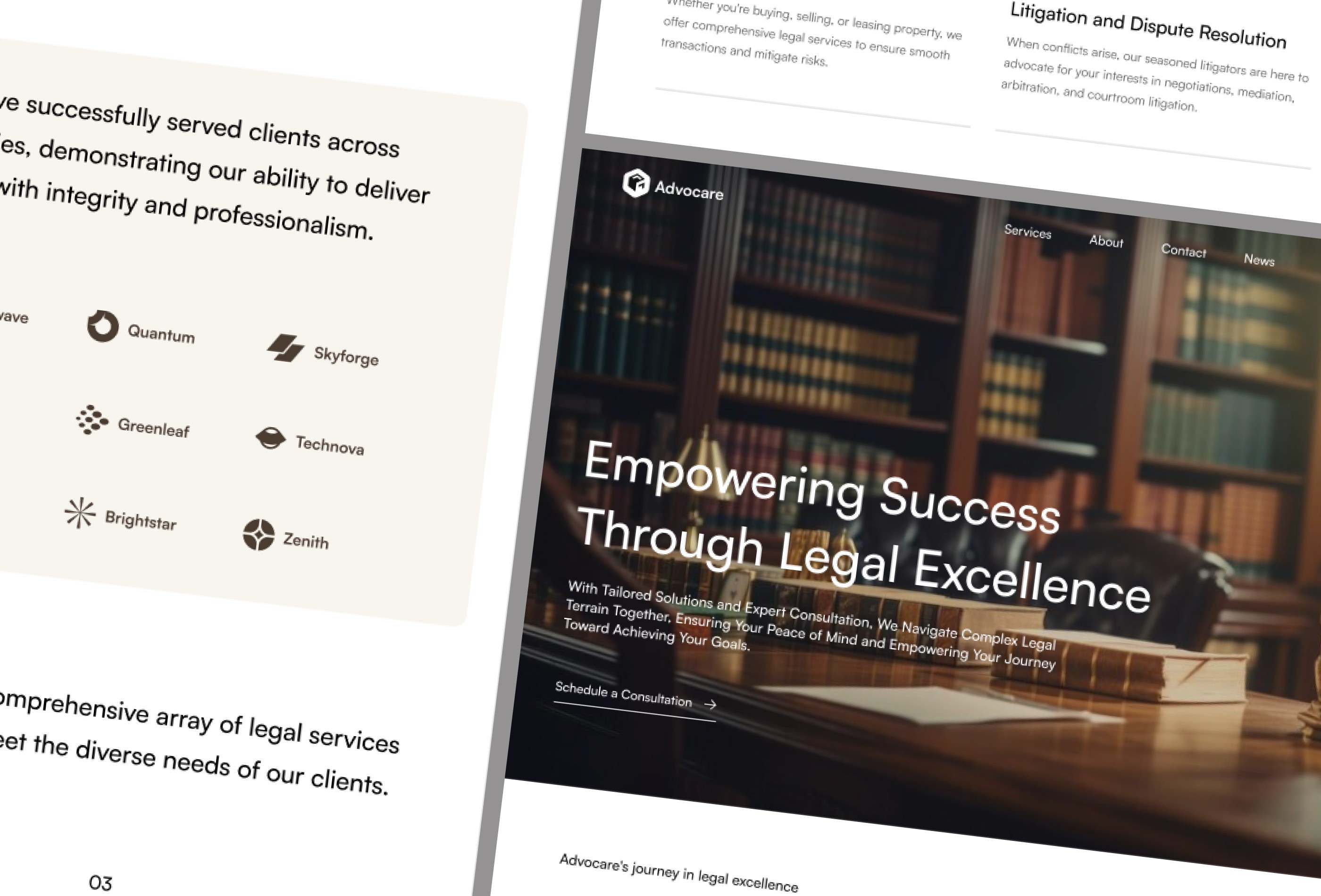 Screenshot 2 of Advocarelawfirm
