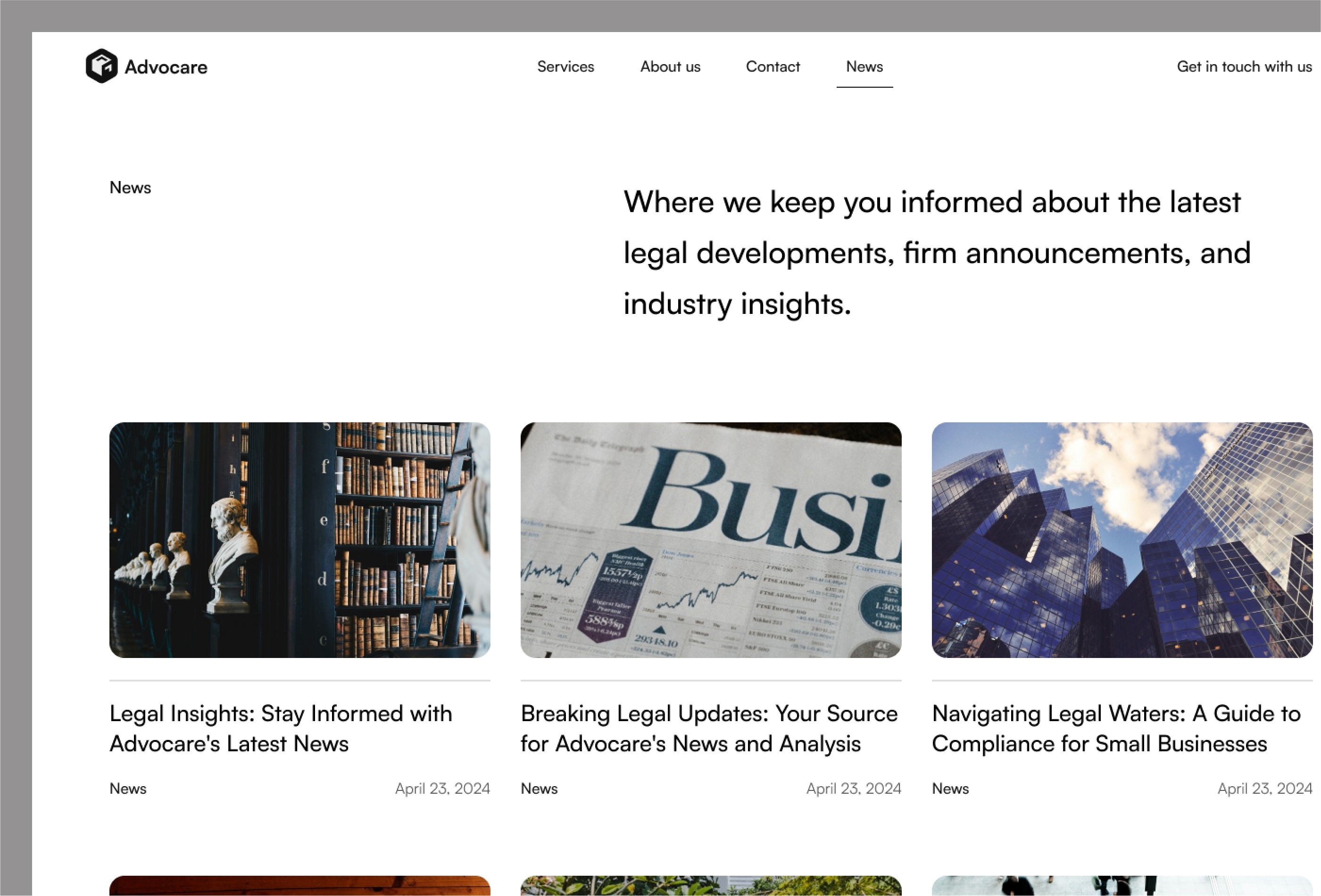 Screenshot 3 of Advocarelawfirm