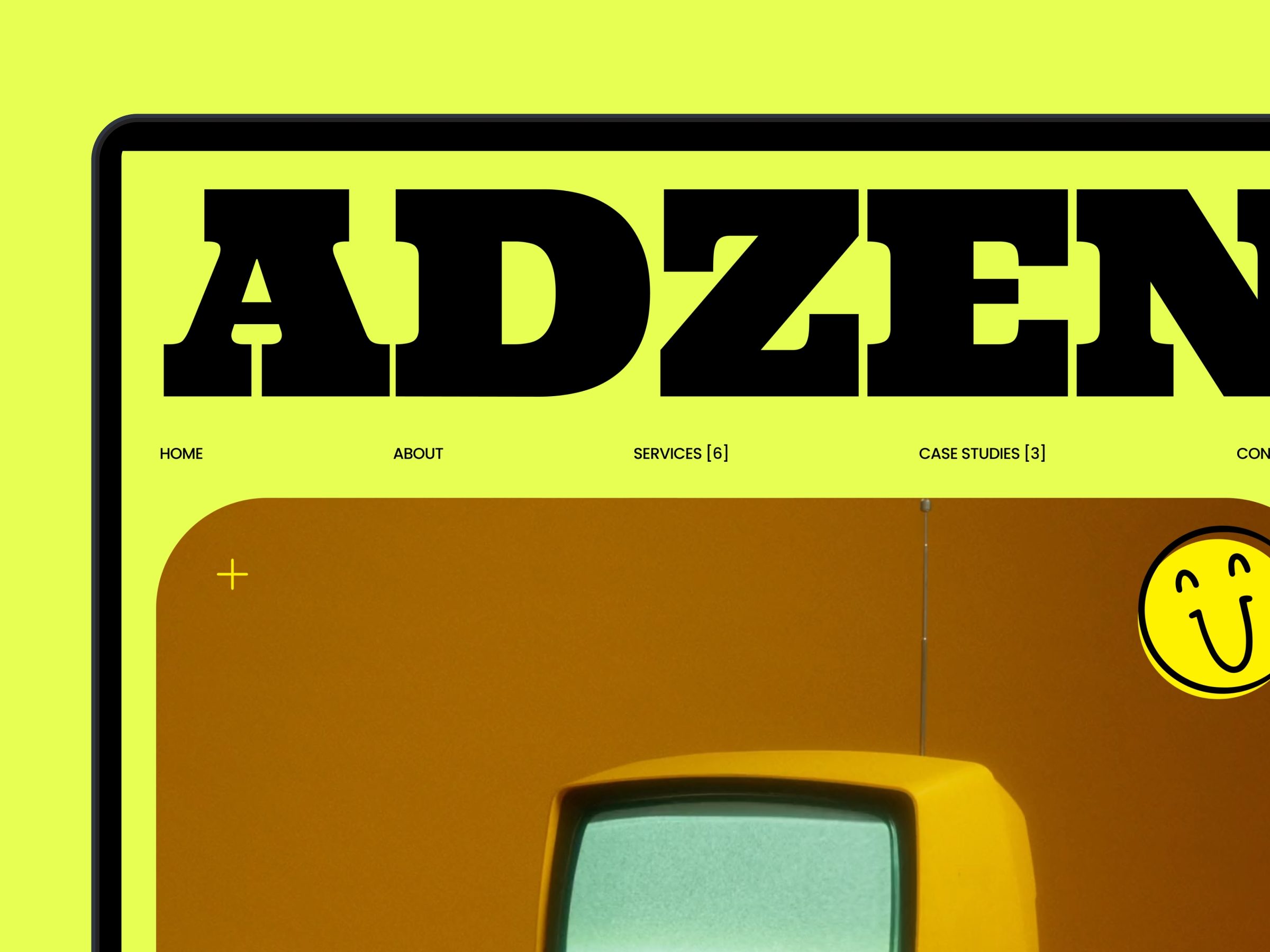 Screenshot of Adzen website