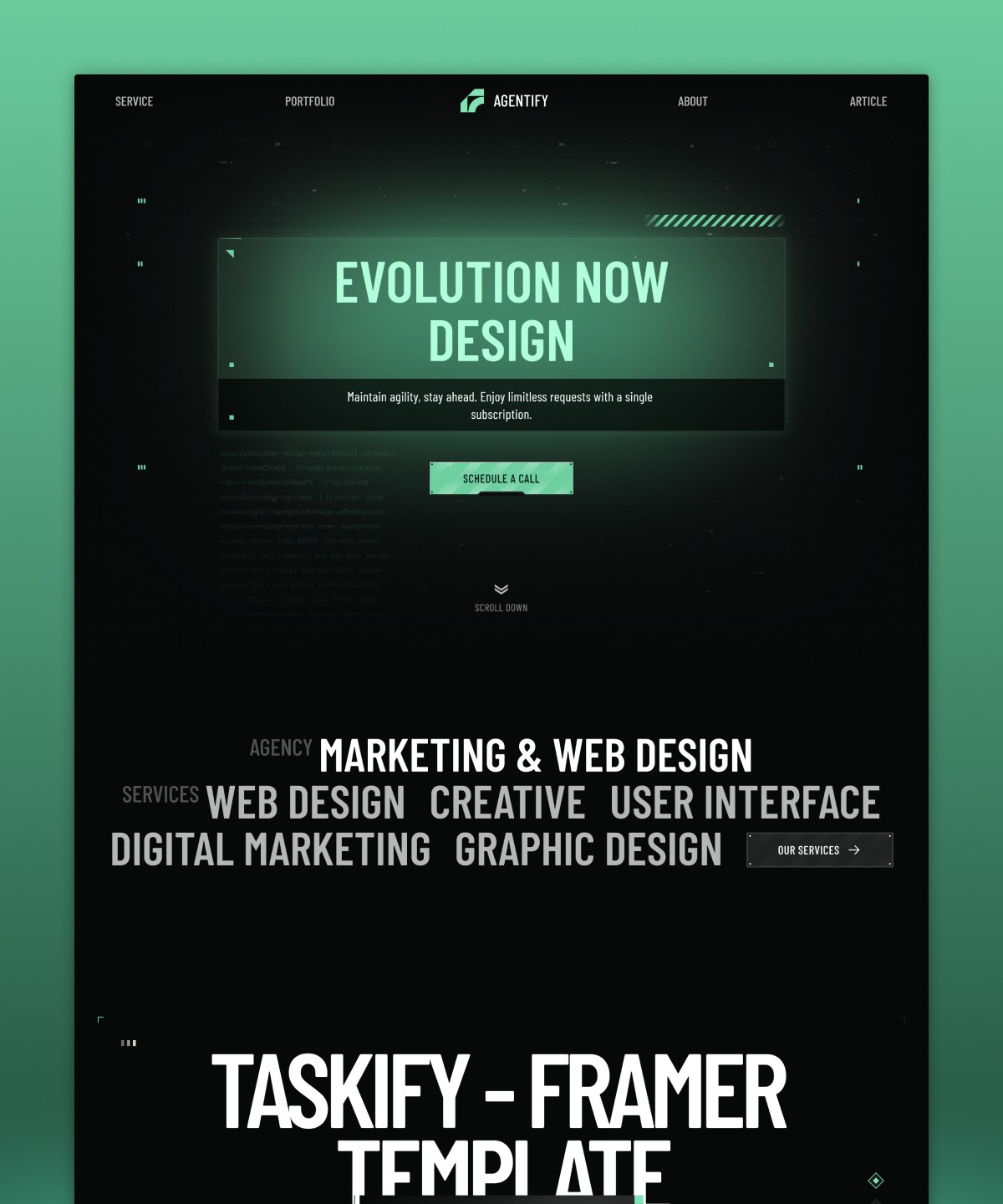 Screenshot of Agentify website