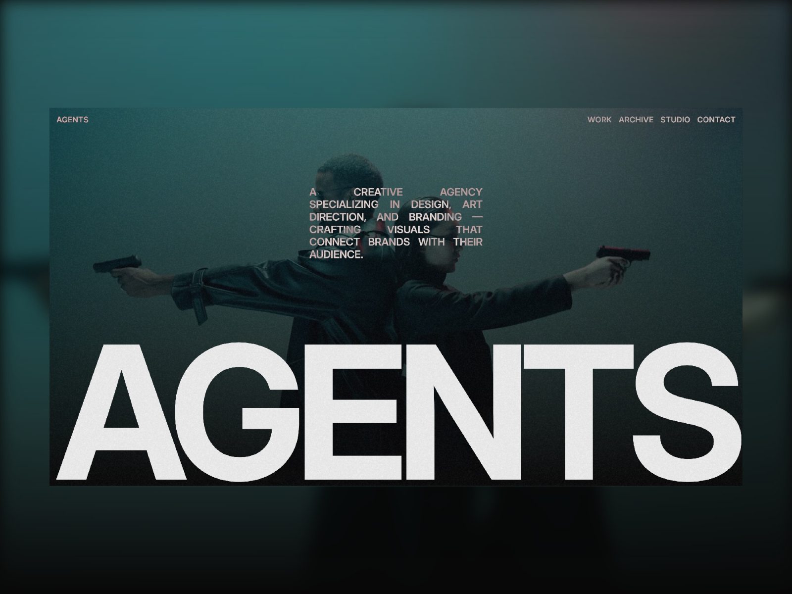 Screenshot of Agents website