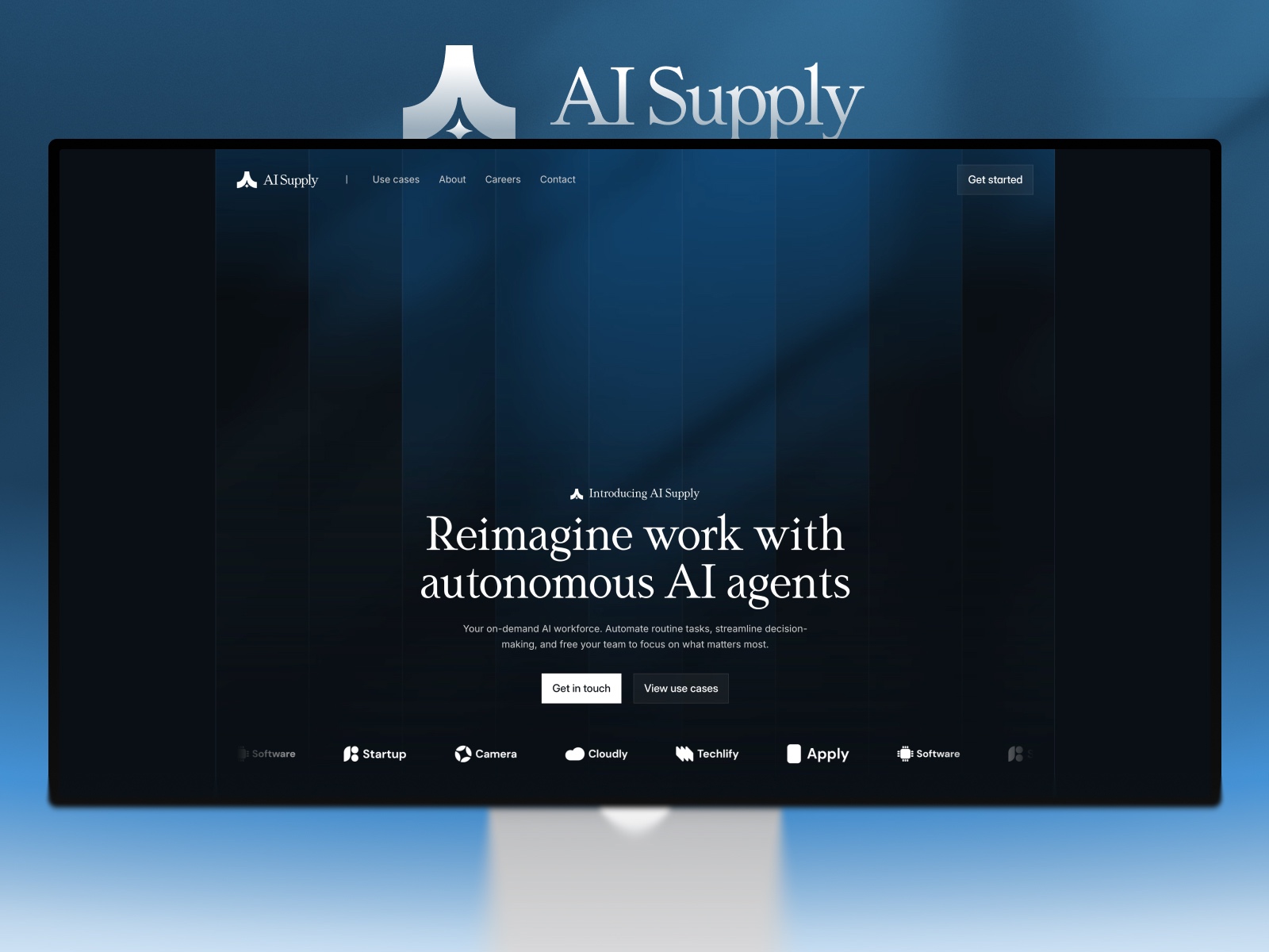 Screenshot of Ai supply website
