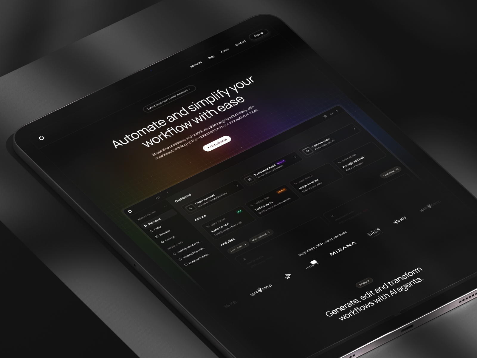 Screenshot of Aira website