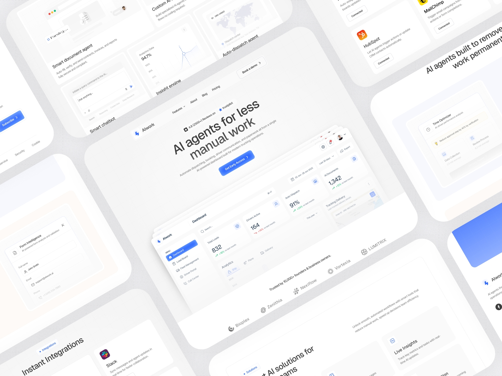 Screenshot of Aiwork website
