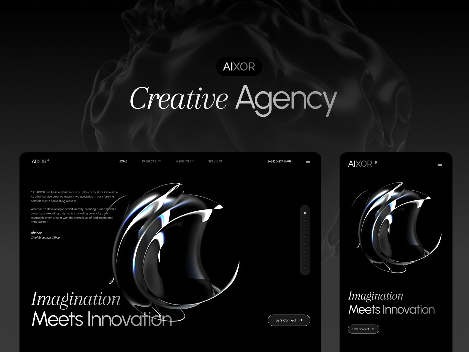 Screenshot of Aixor website