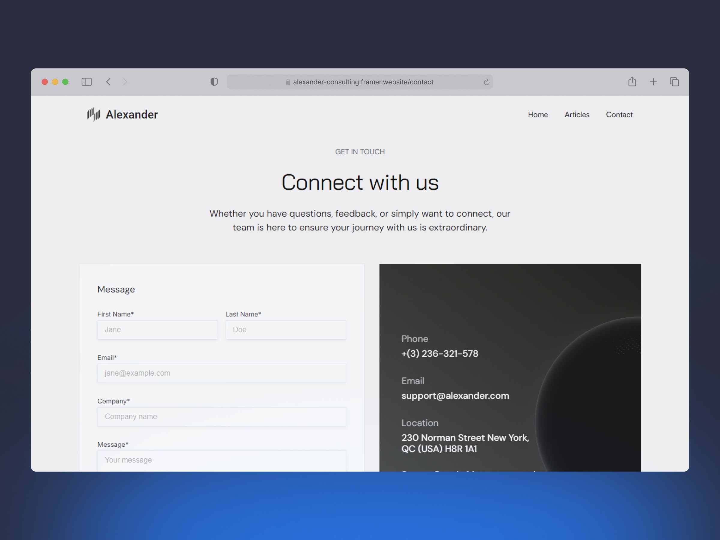 Screenshot 4 of Alexander business consulting template