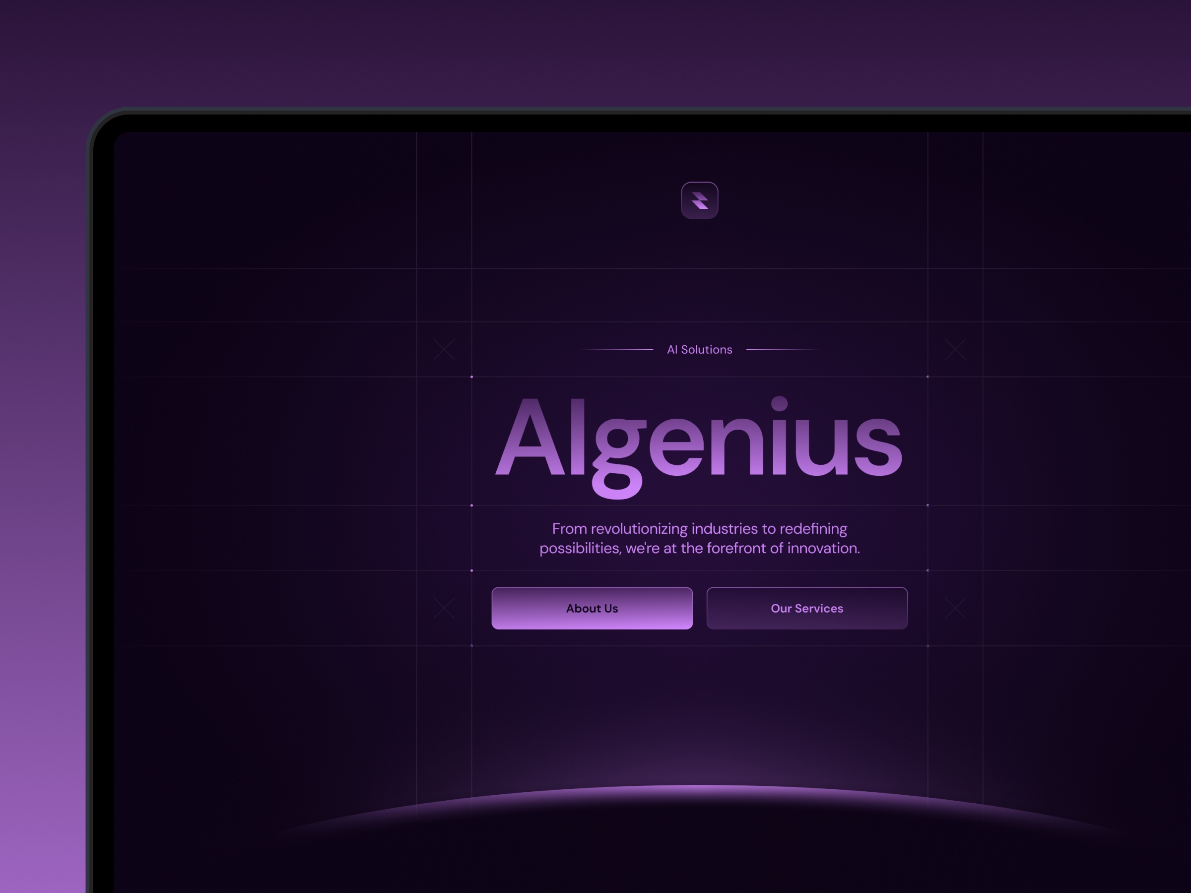 Screenshot of Algeniusai website