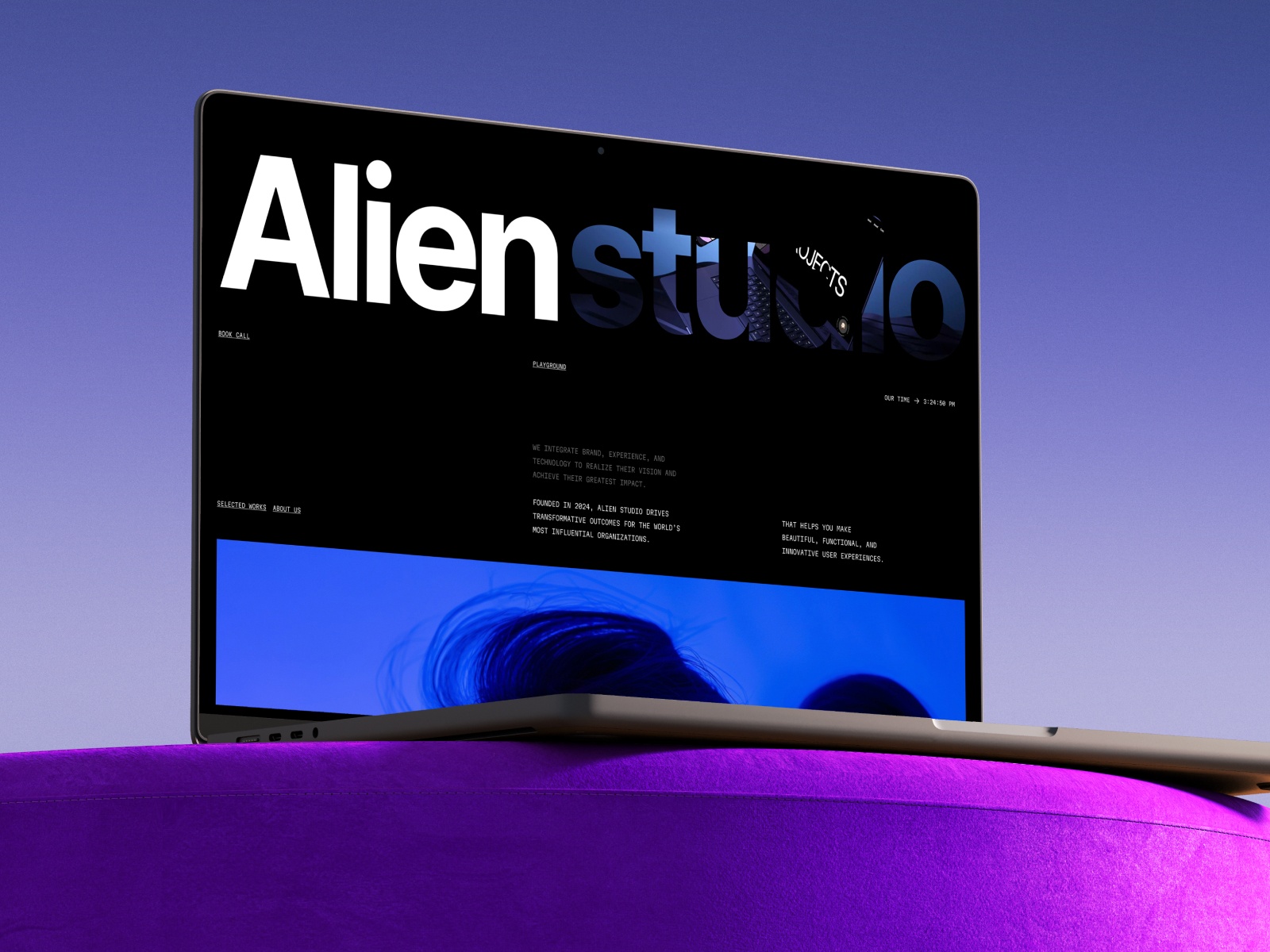 Screenshot of Alien website
