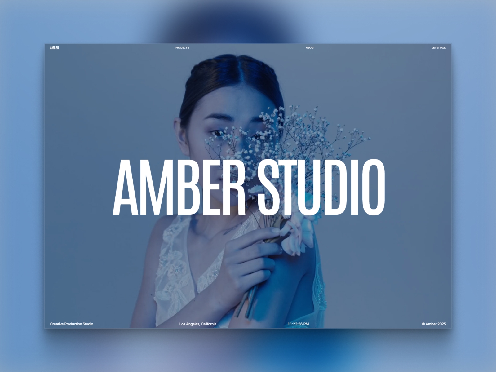 Screenshot of Amber website