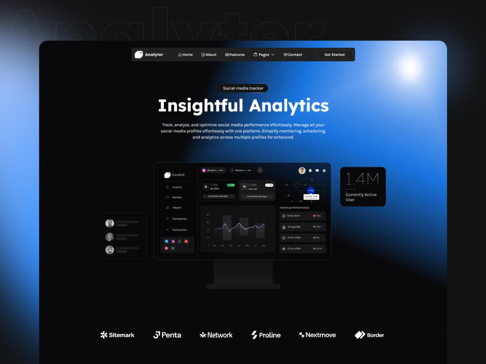 Screenshot of Analyter website