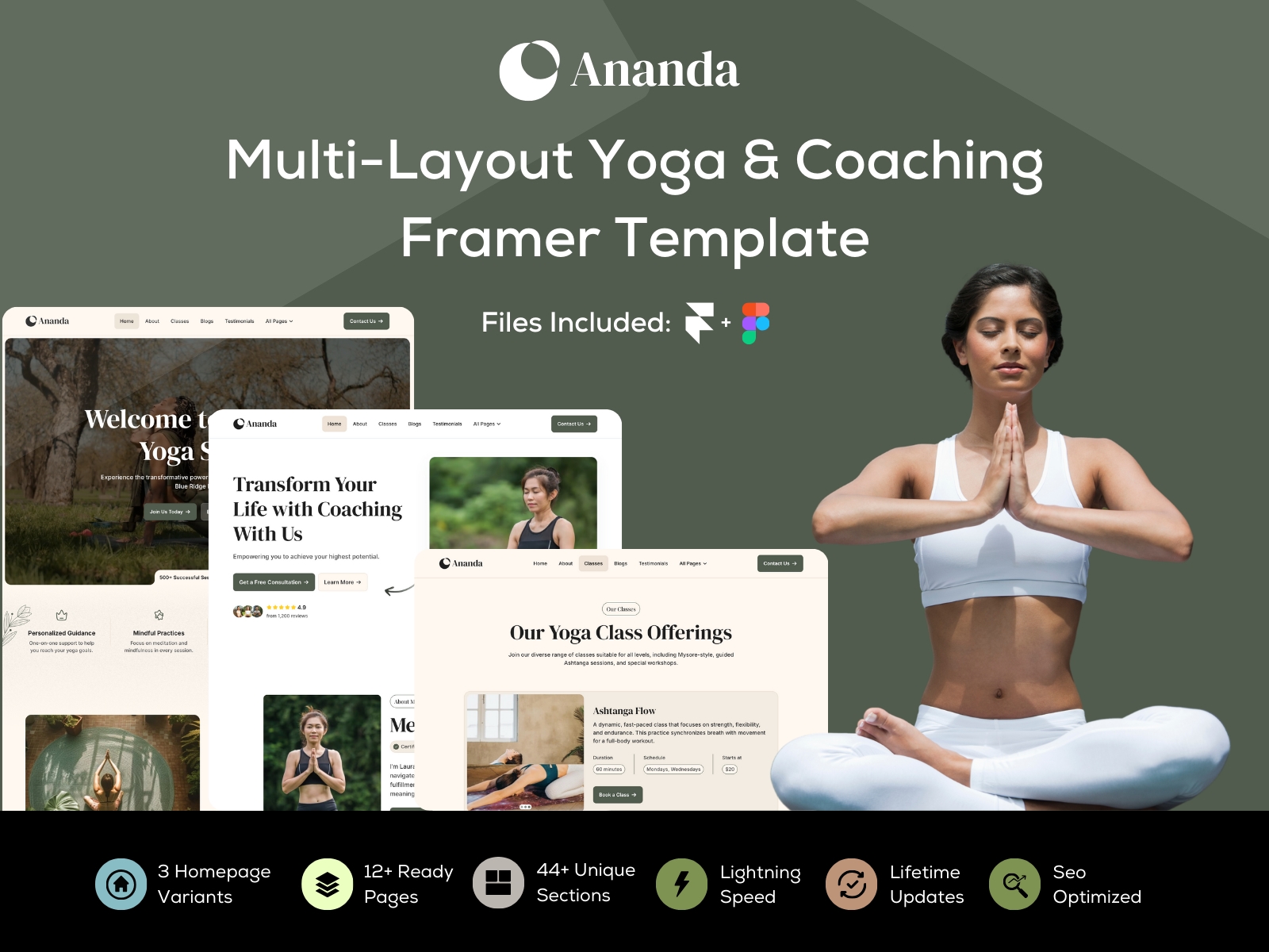 Screenshot of Ananda website