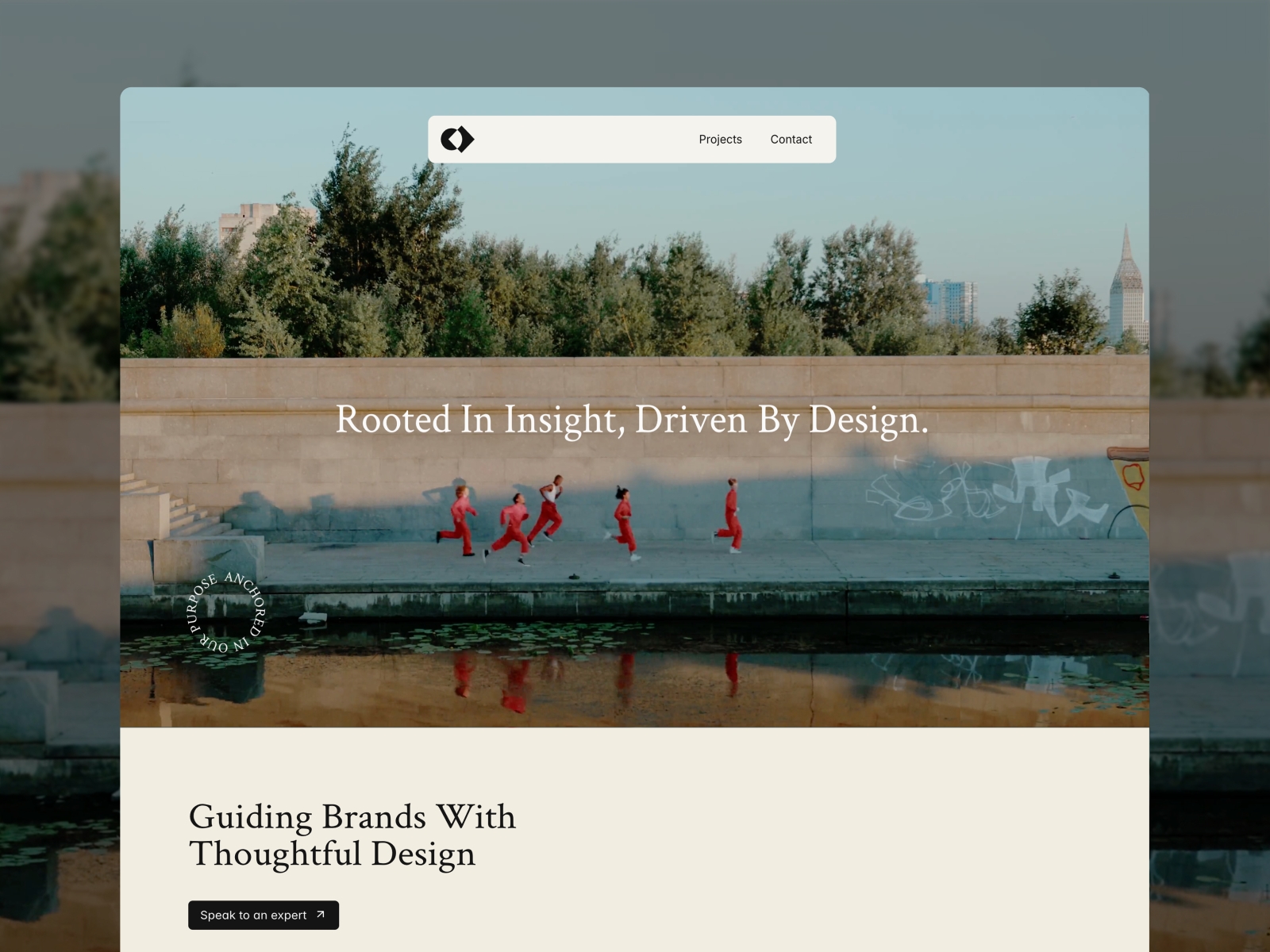 Screenshot of Anchored website