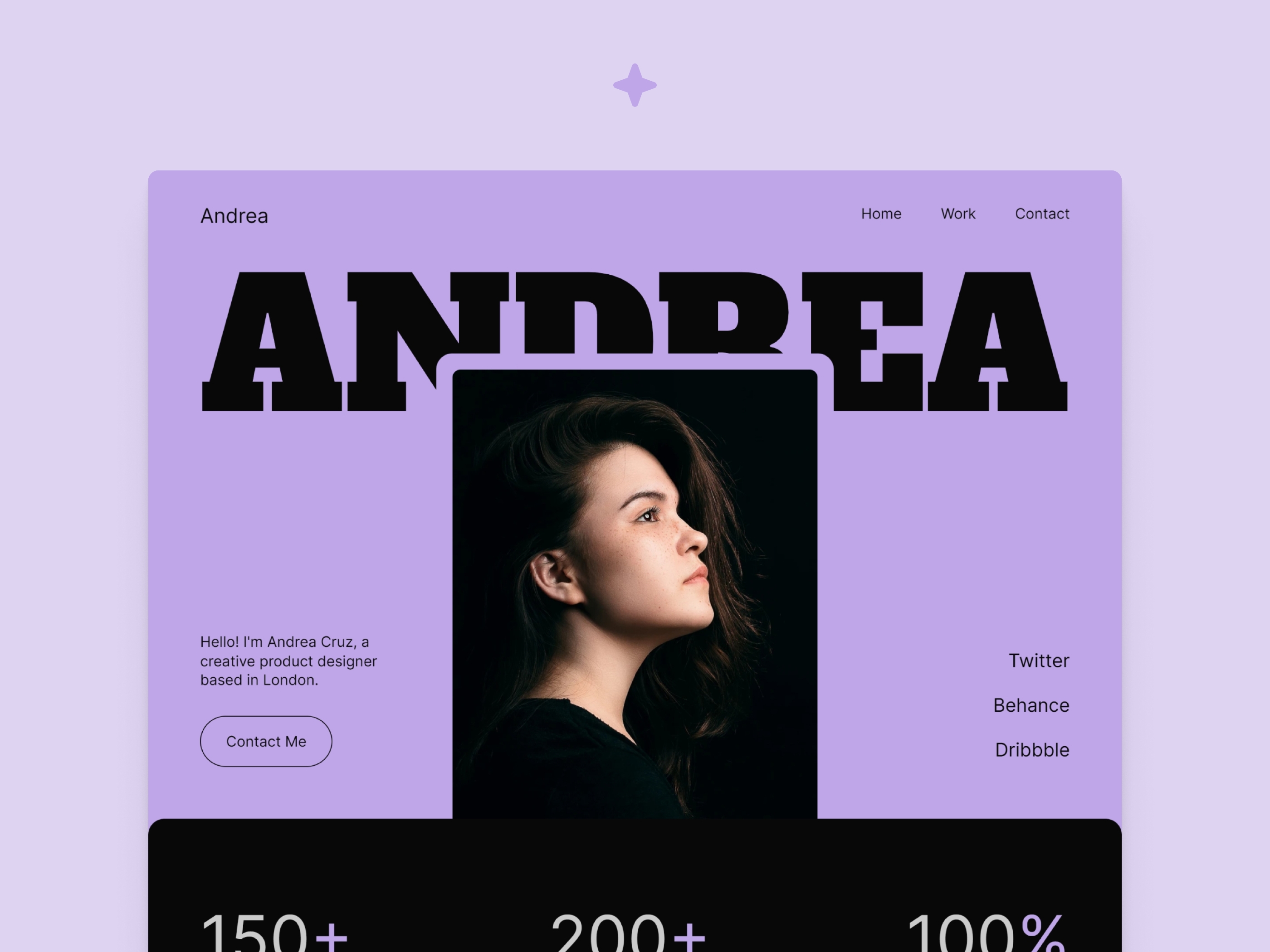 Screenshot of Andrea website