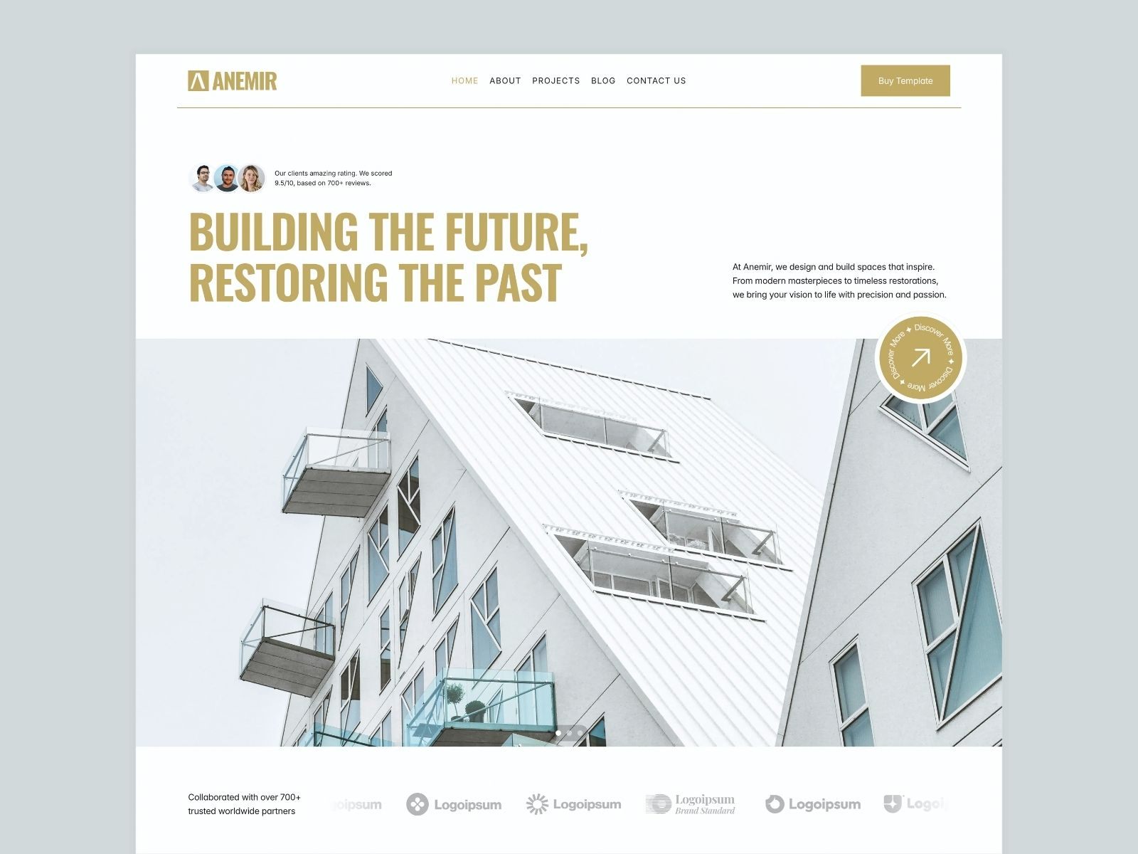 Screenshot of Anemir website