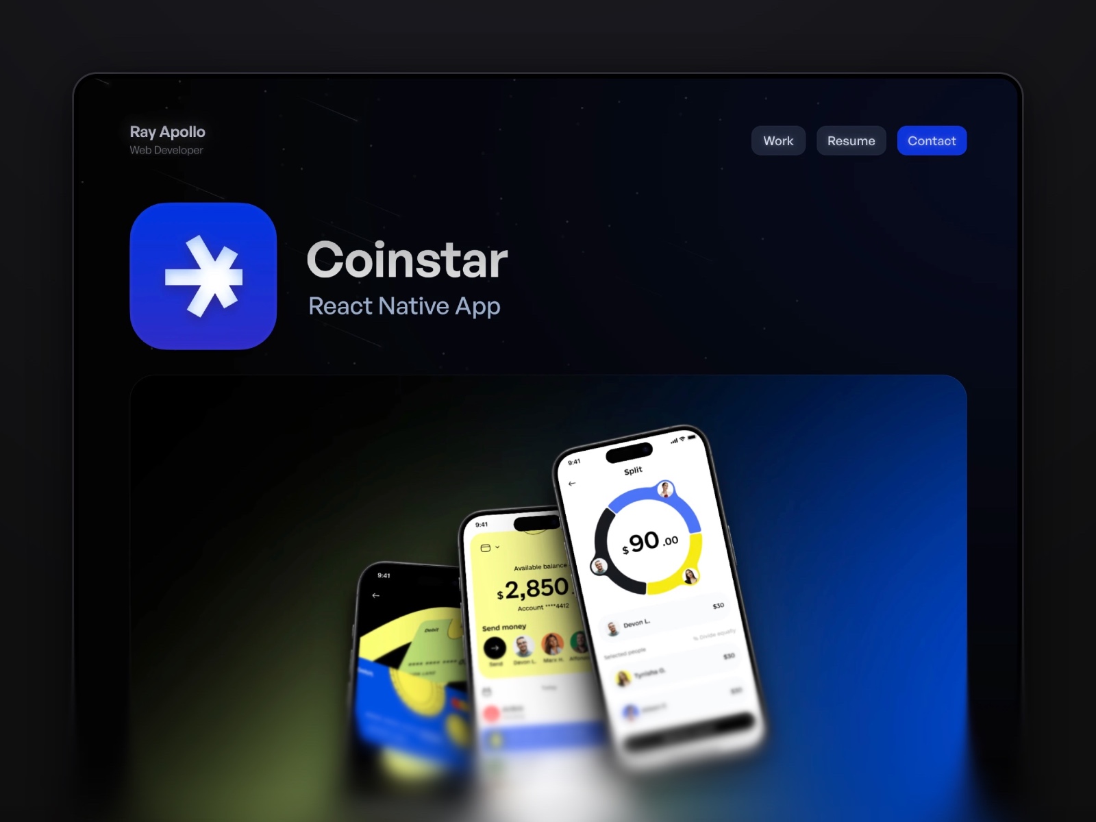 Screenshot 4 of Apollo portfolio template