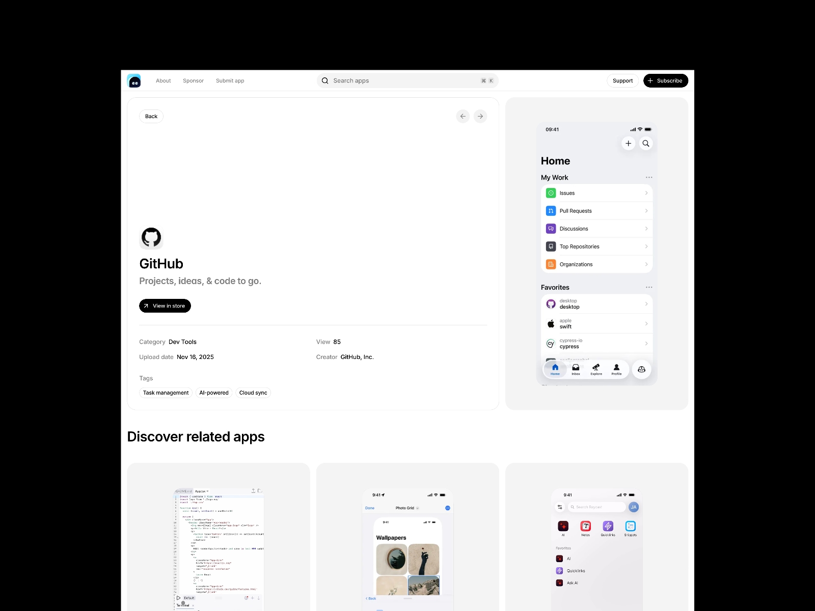 Screenshot 3 of App curation
