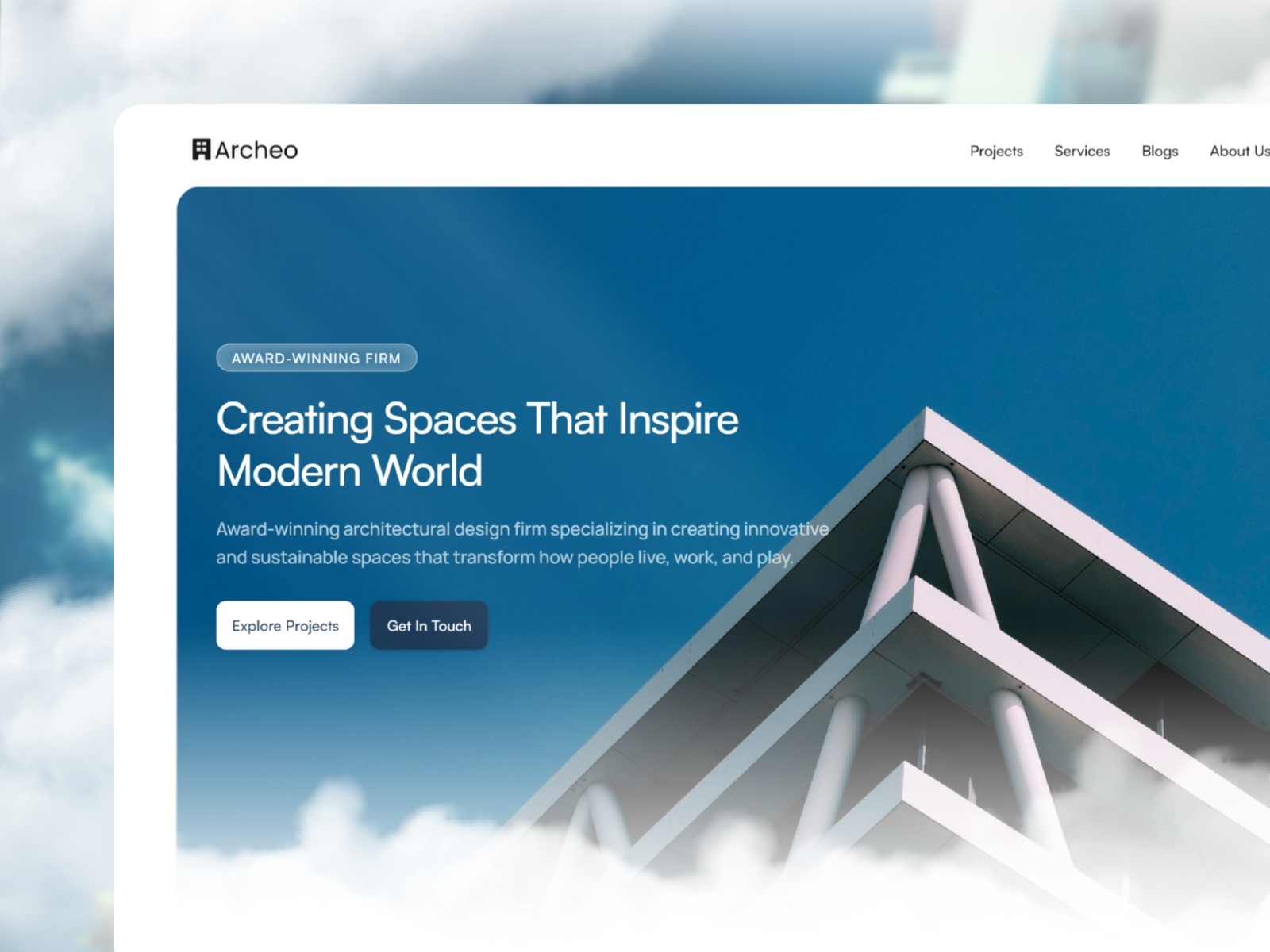 Screenshot of Architecteo website