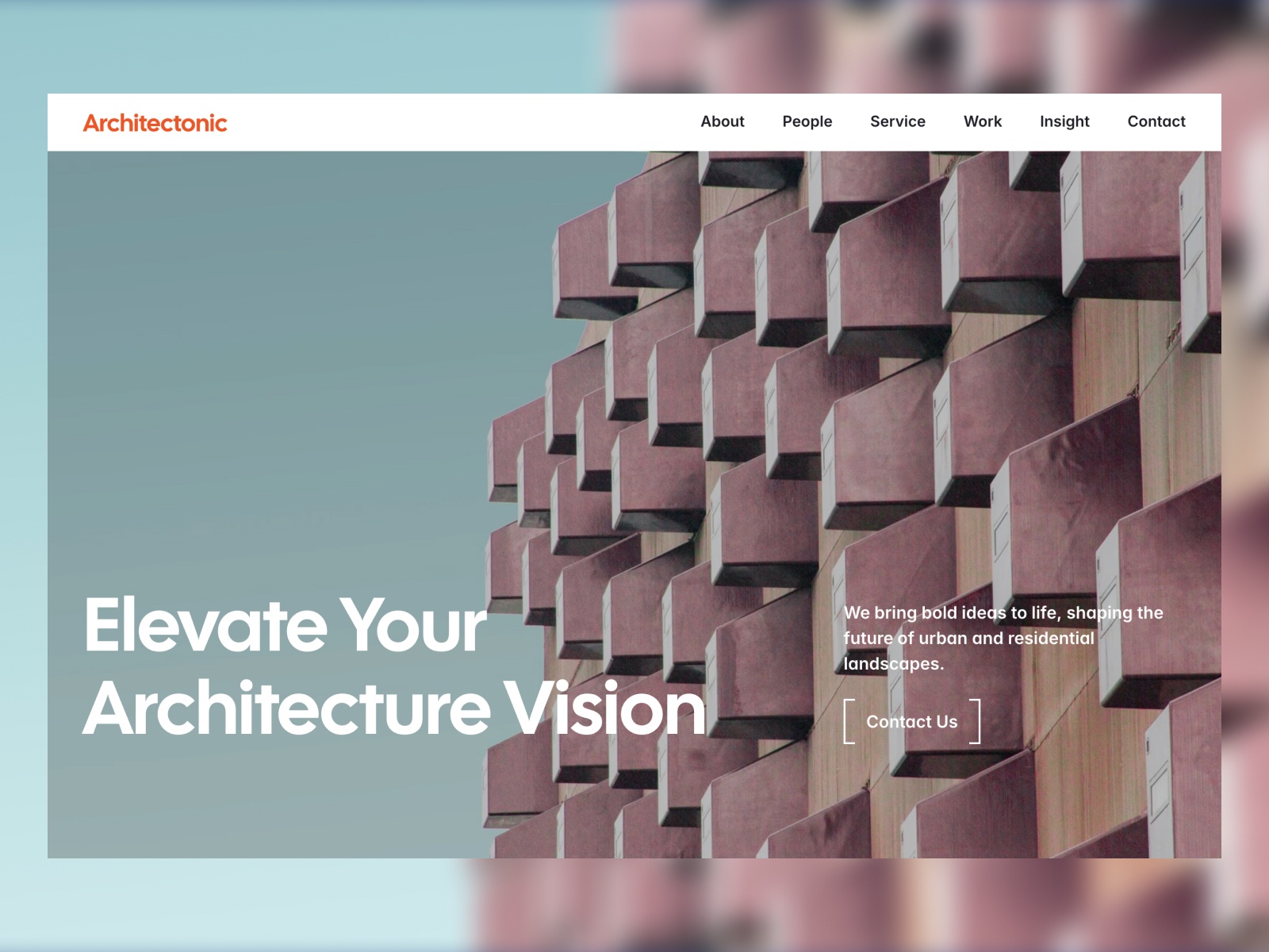 Screenshot of Architectoni website