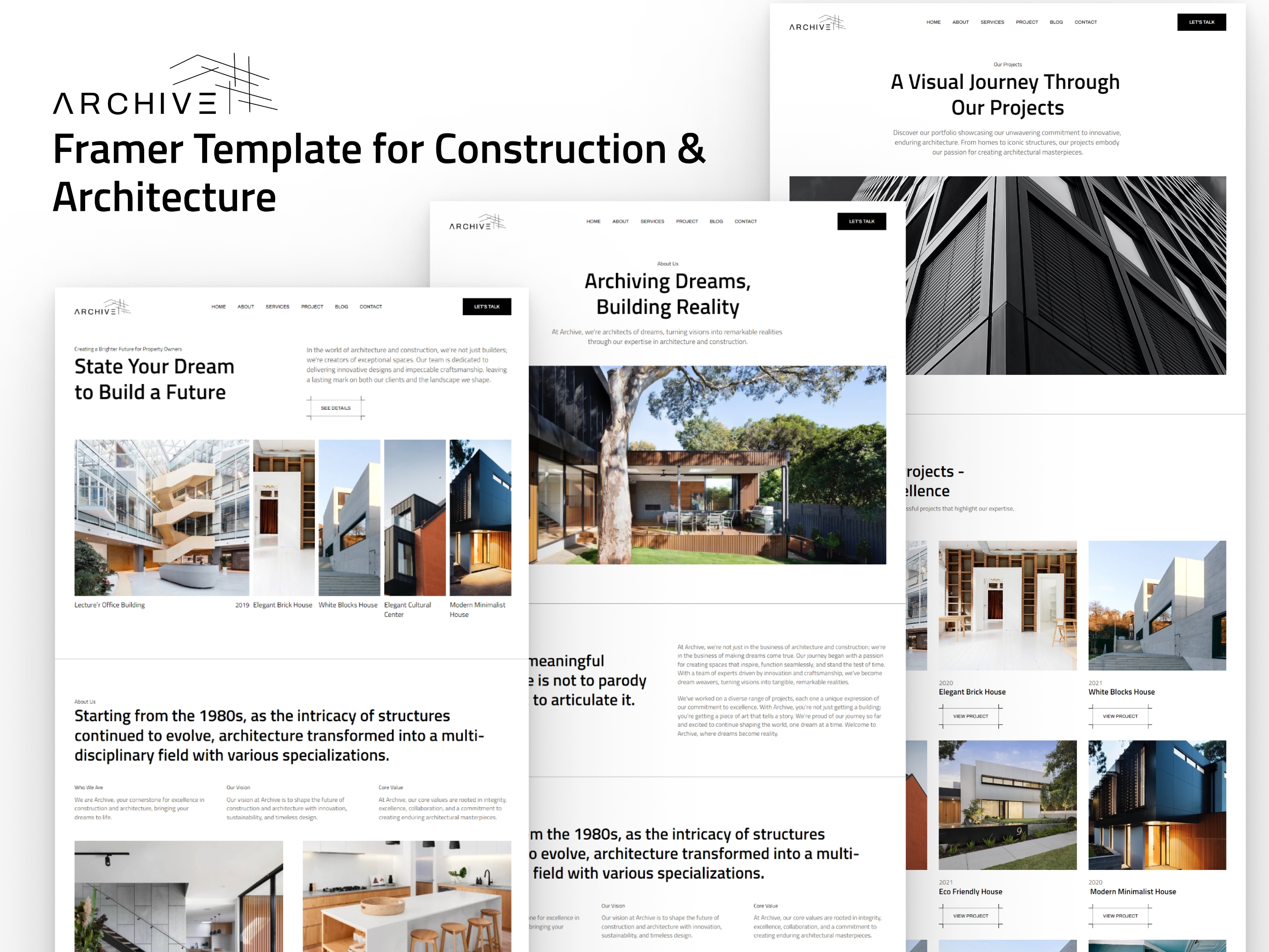 Screenshot 2 of Archive construction architecture website