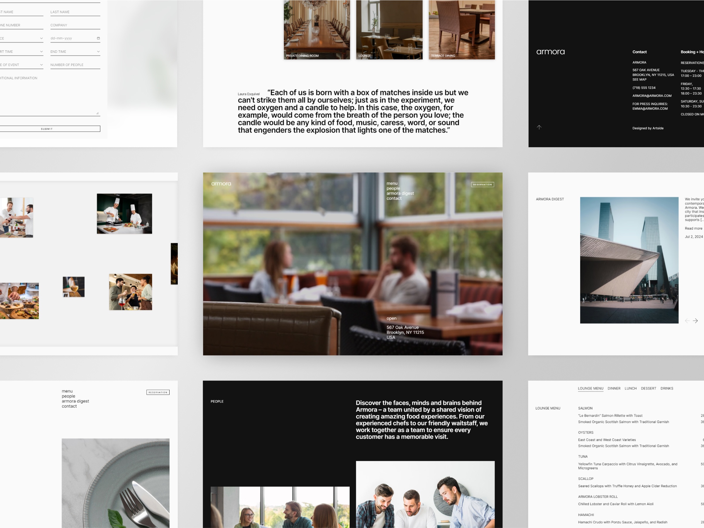 Screenshot of Armora website