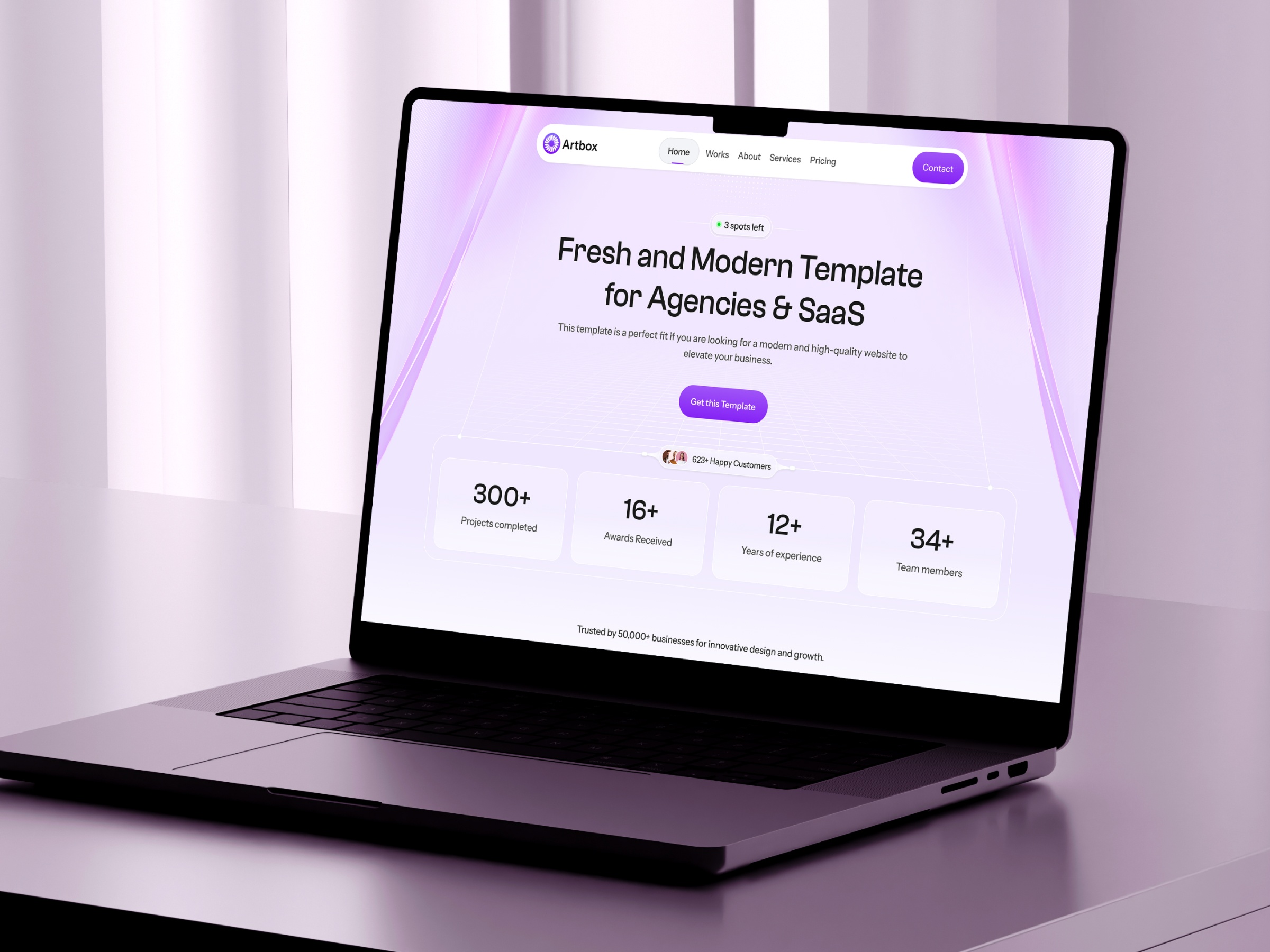 Screenshot of Artbox website