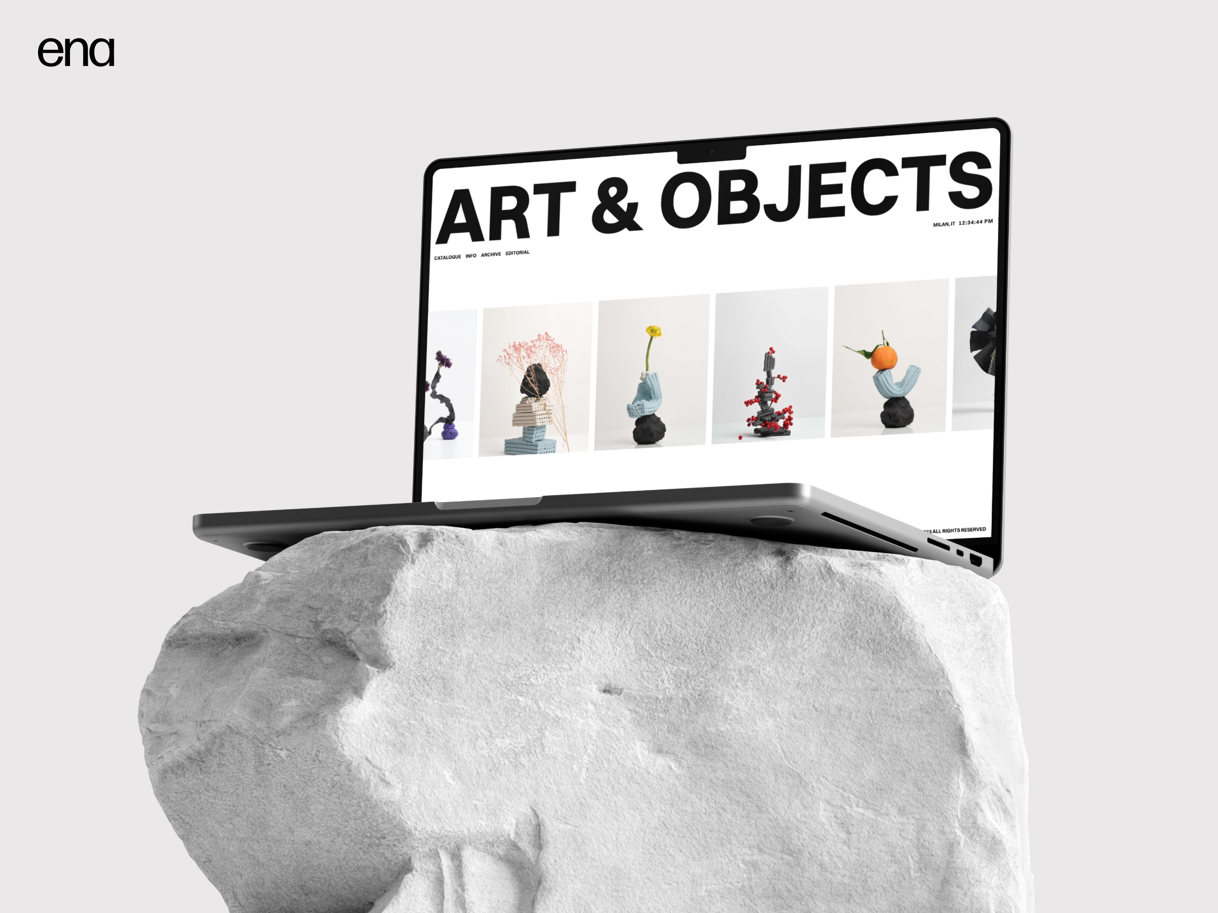 Screenshot of Artobjects website