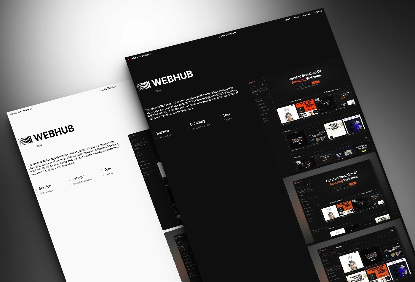 Screenshot 4 of Ash minimalist portfolio template