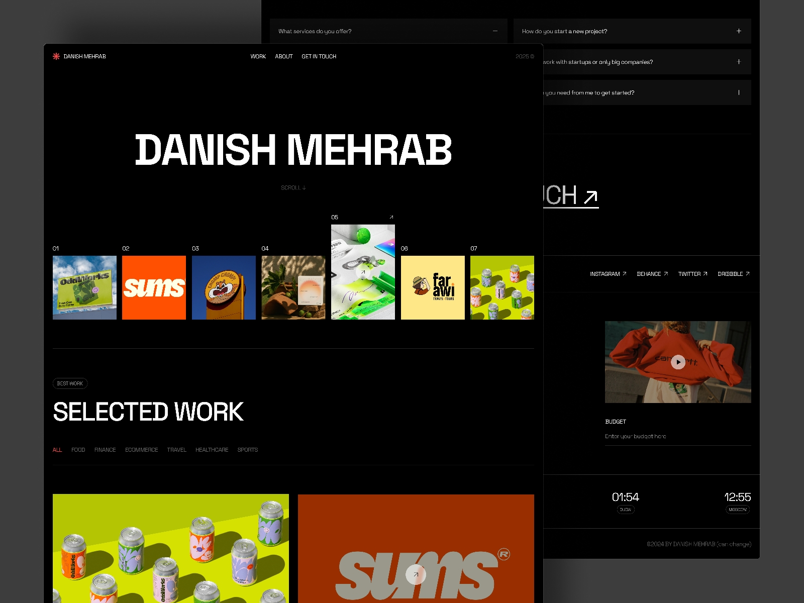 Screenshot of Aster website