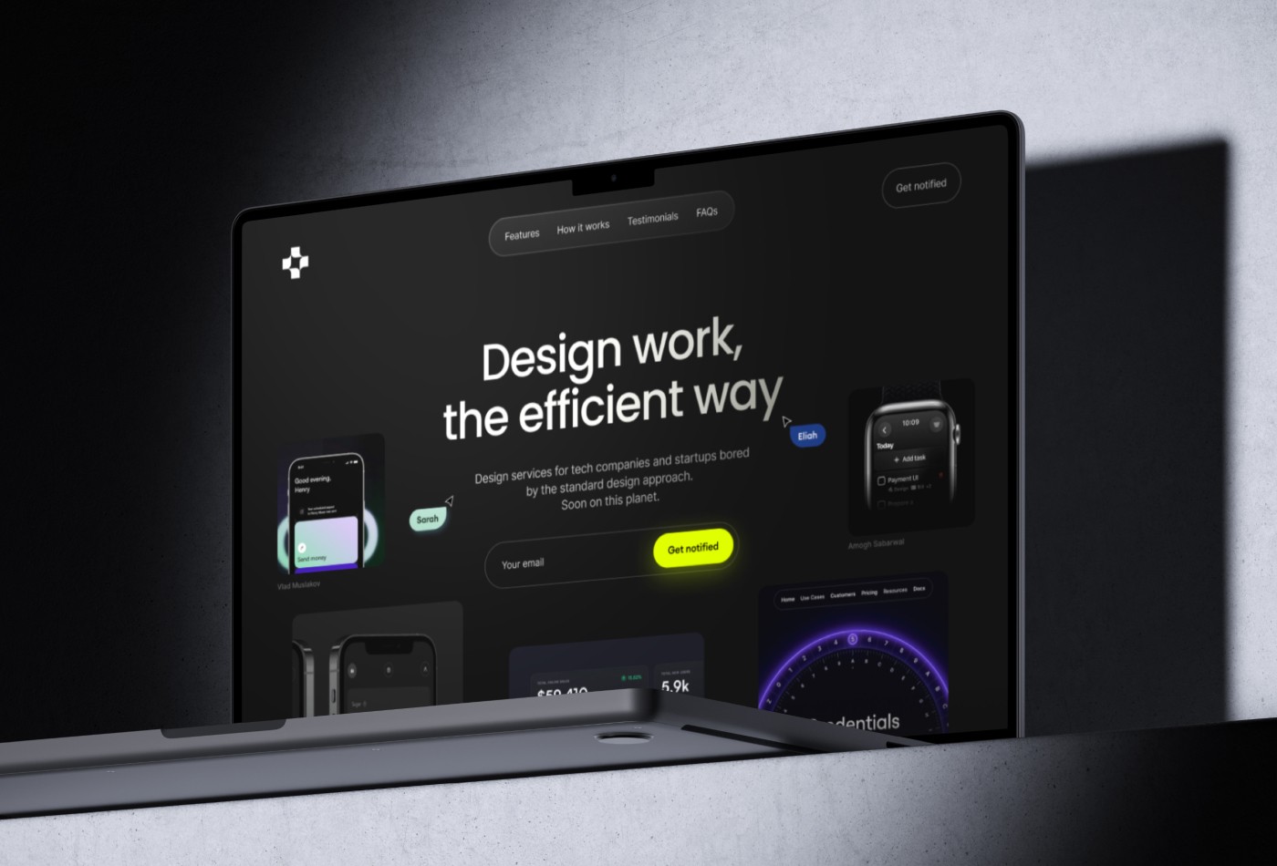 Screenshot of Atomic website