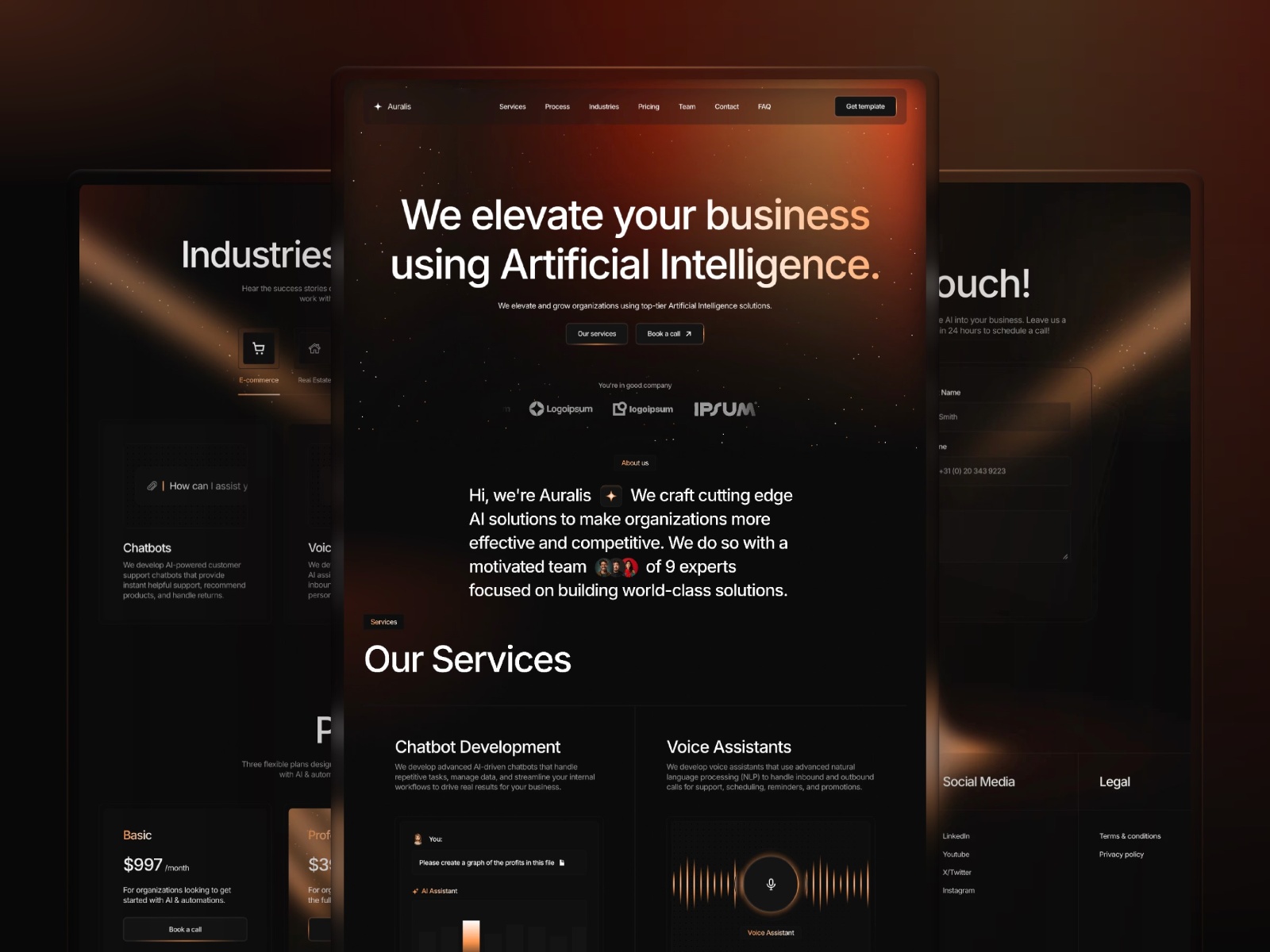 Screenshot of Auralis website