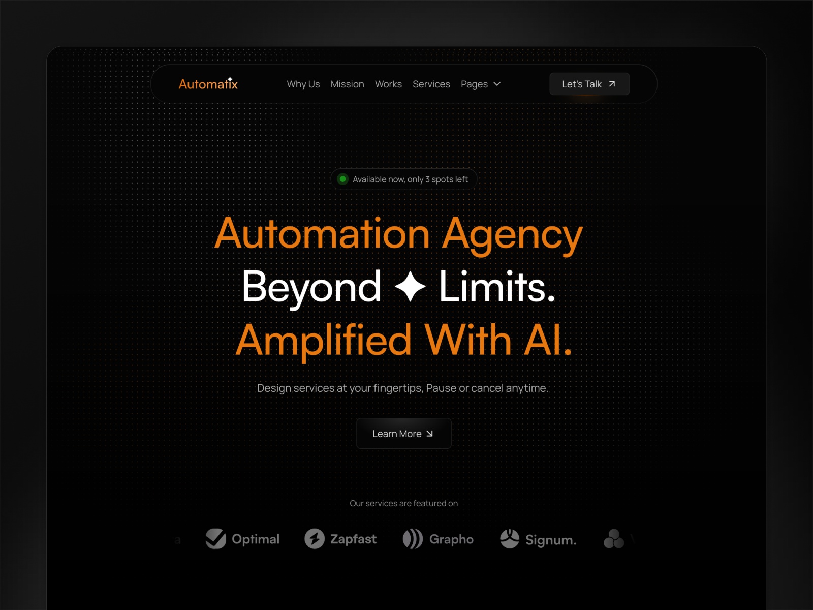 Screenshot of Automatix website