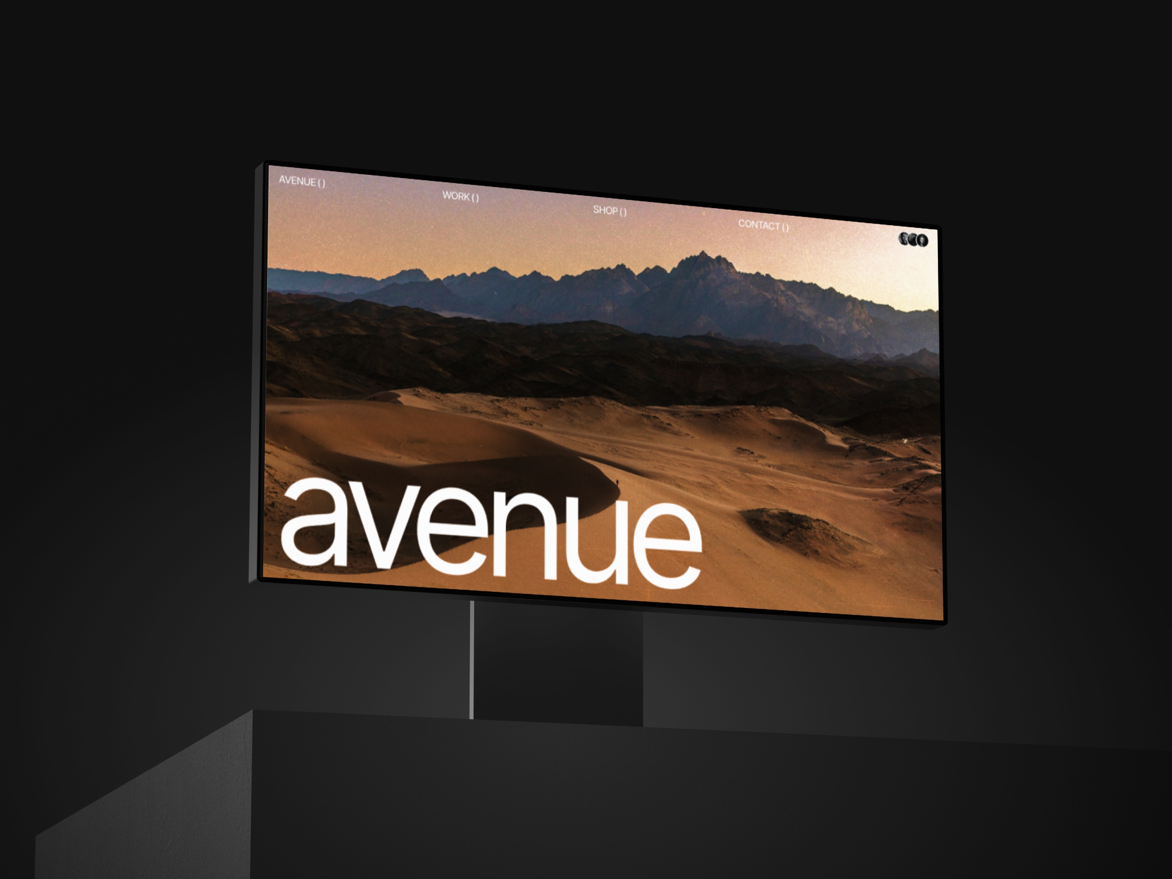 Screenshot of Avenue website