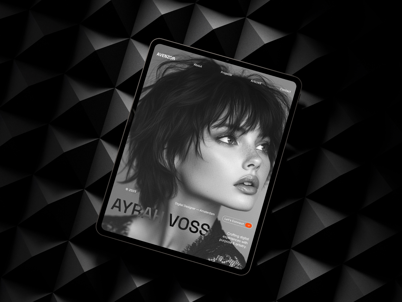 Screenshot of Avenzor website