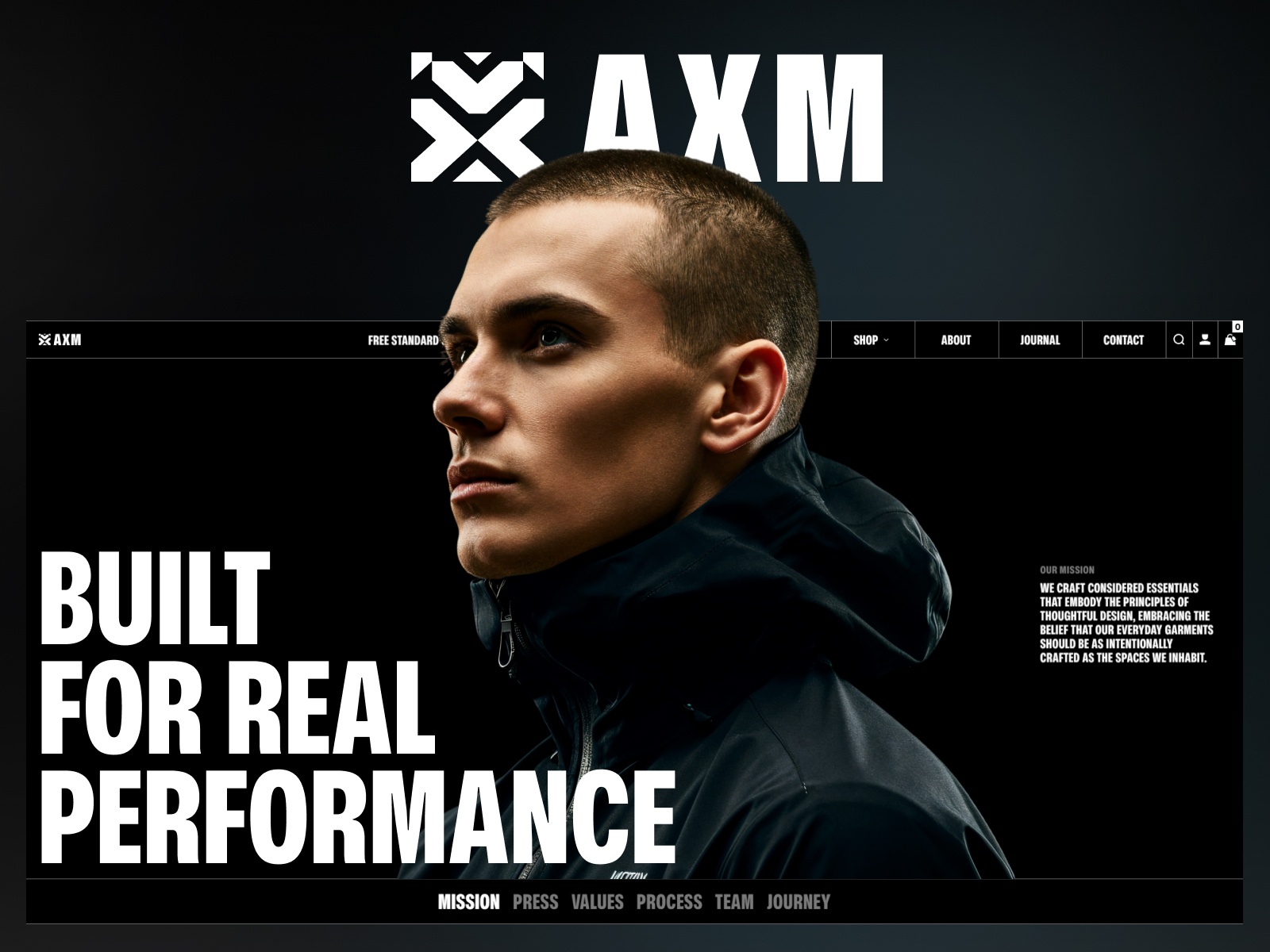 Screenshot of Axiom website