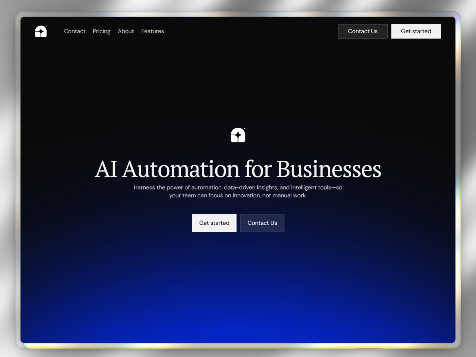 Screenshot of Azeny website