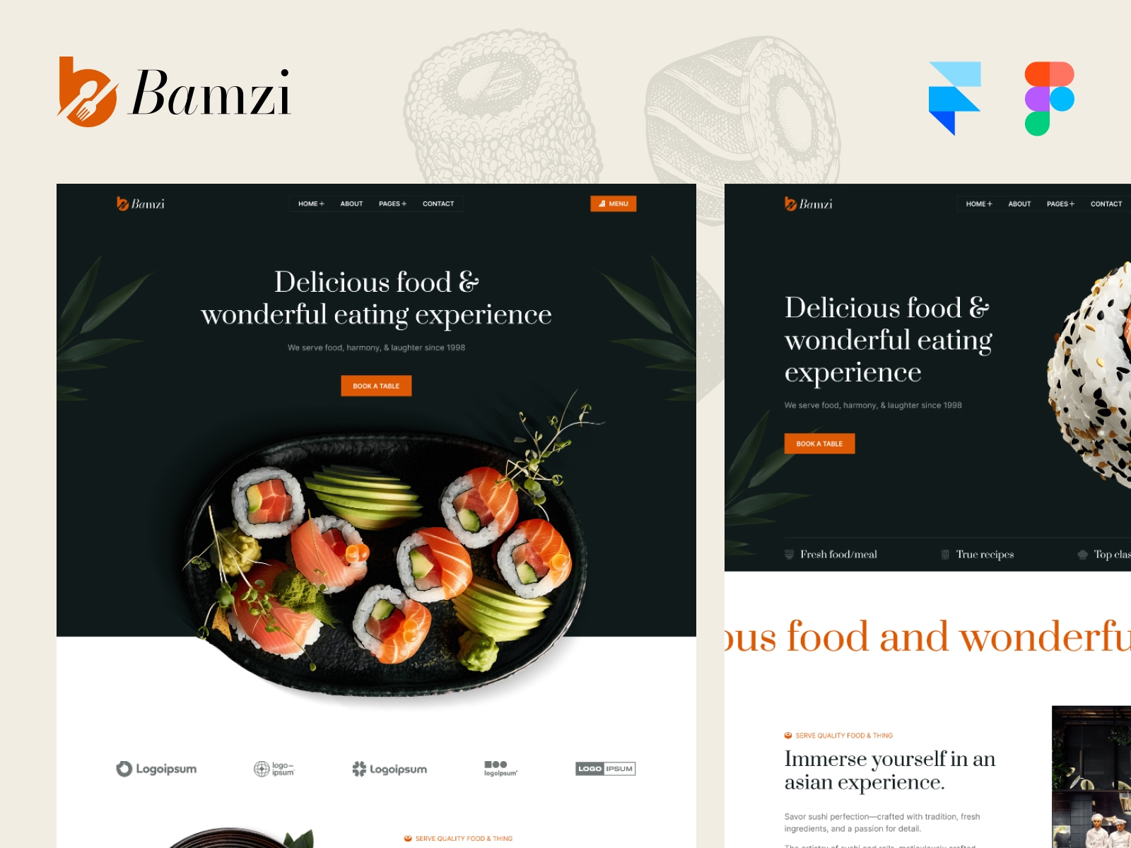 Screenshot of Bamzi website