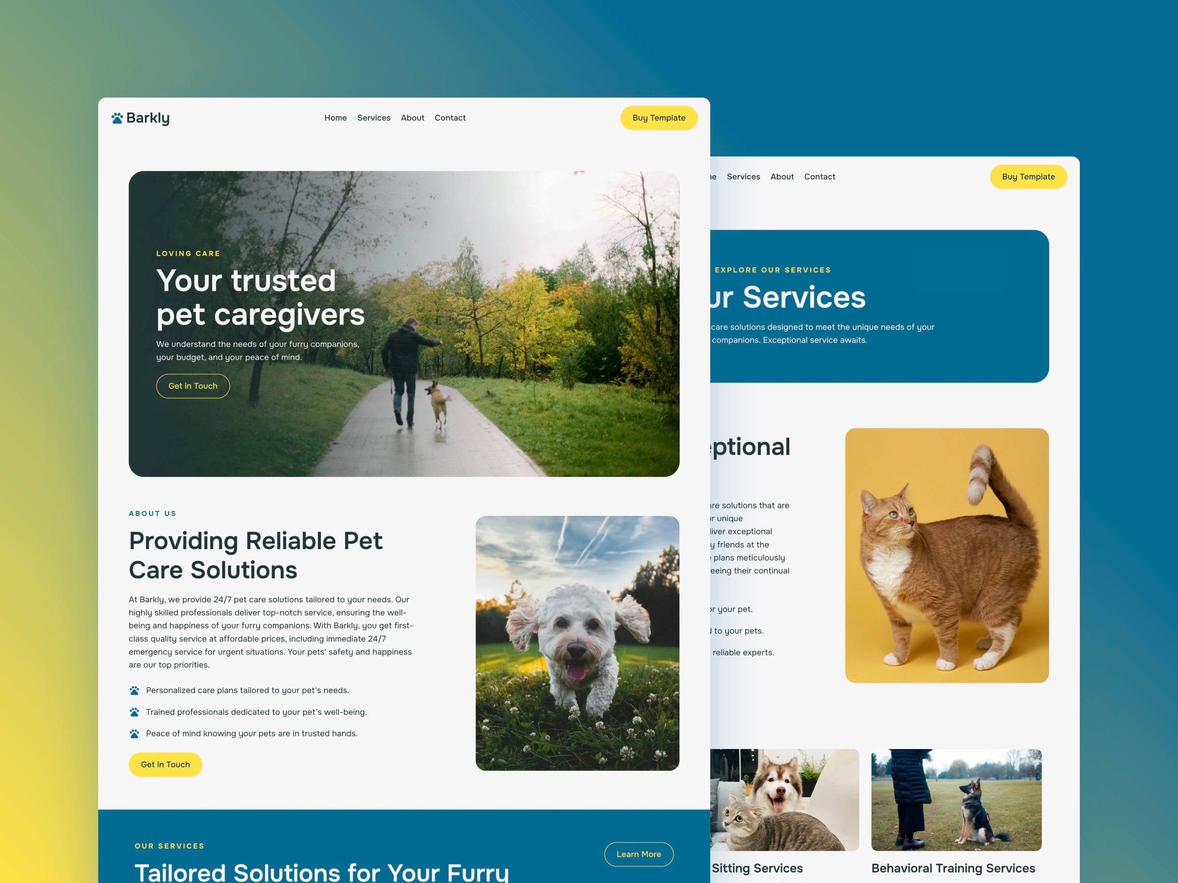 Screenshot of Barkly website