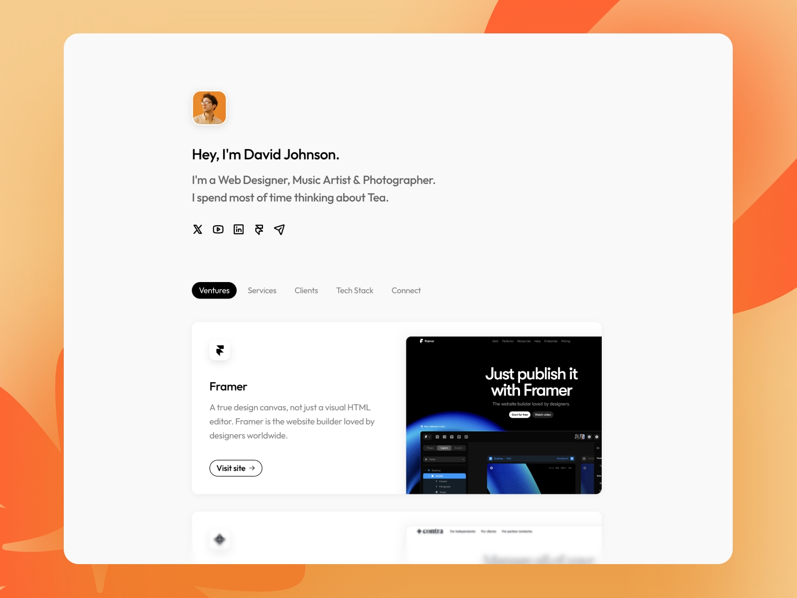 Screenshot of Basics website