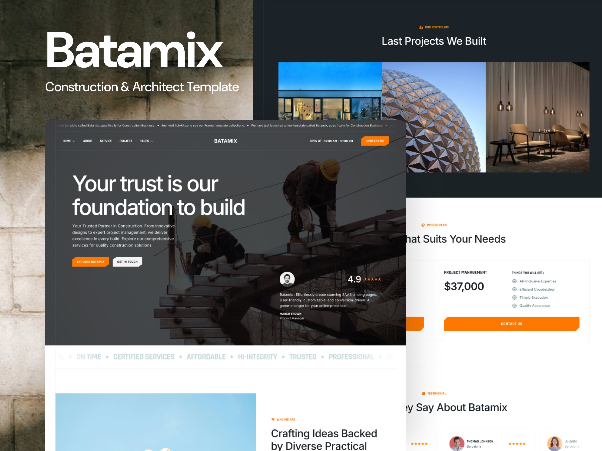 Screenshot of Batamix website