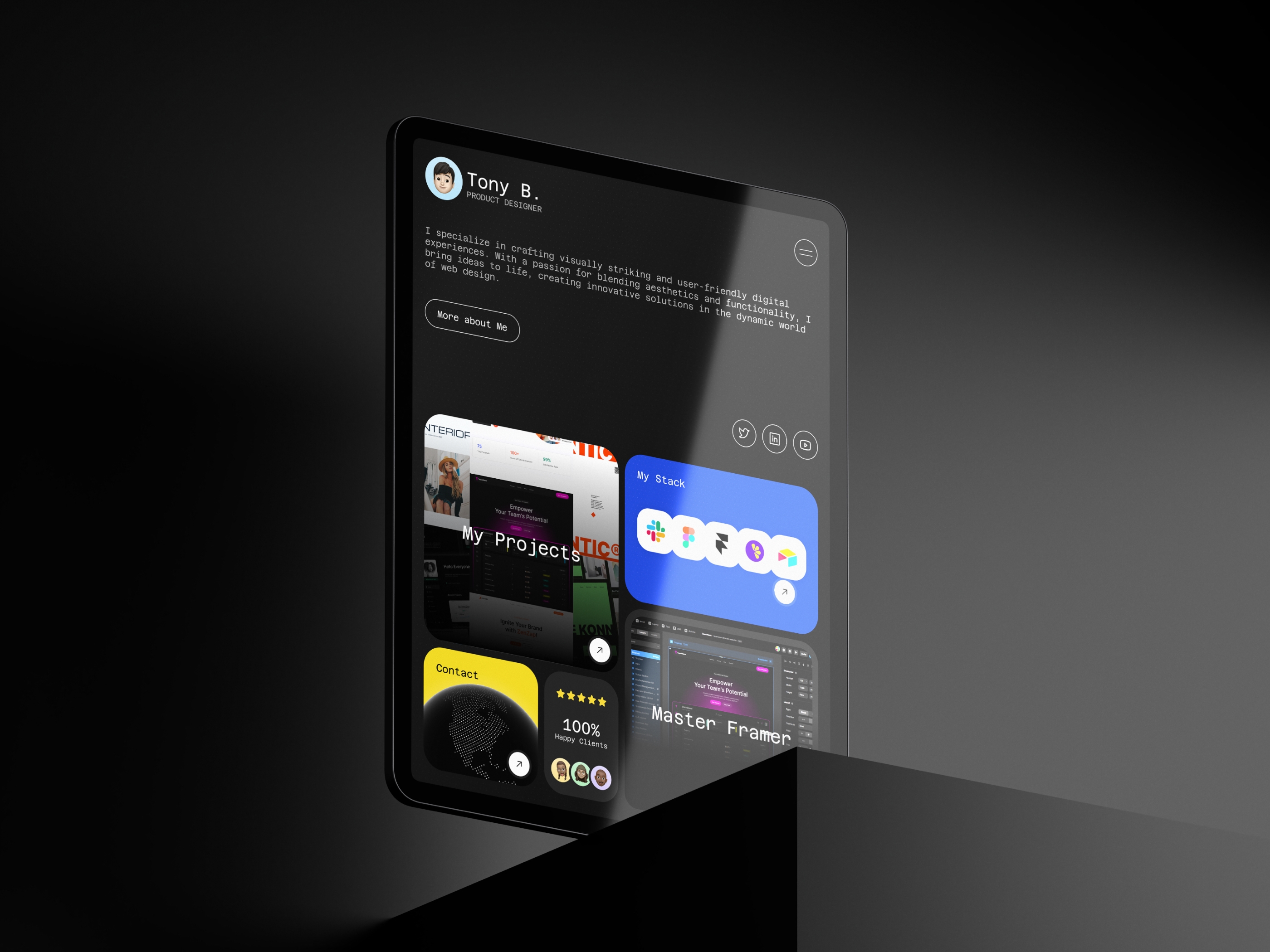 Screenshot of Bentovibe website