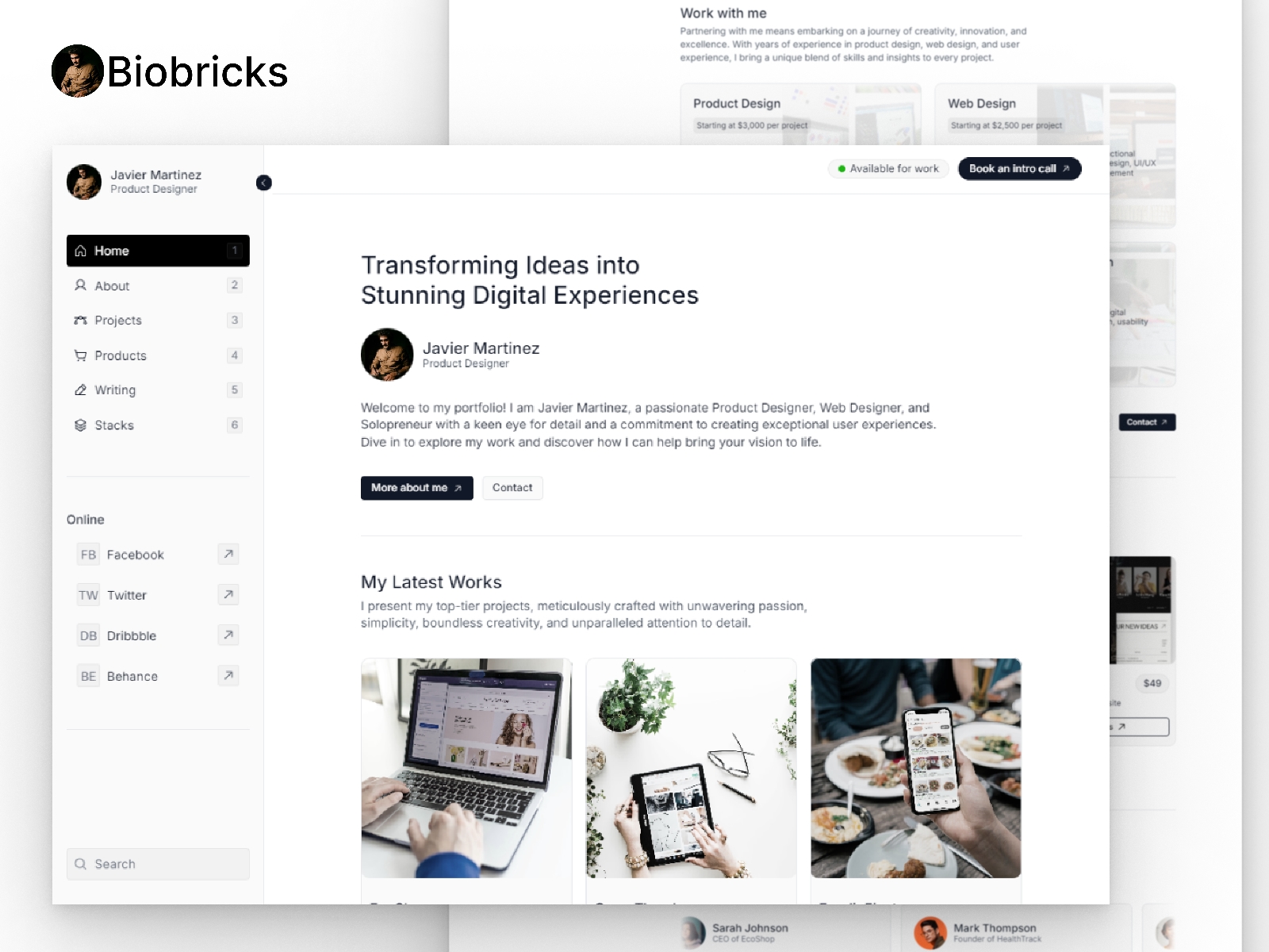 Screenshot of Biobricks website