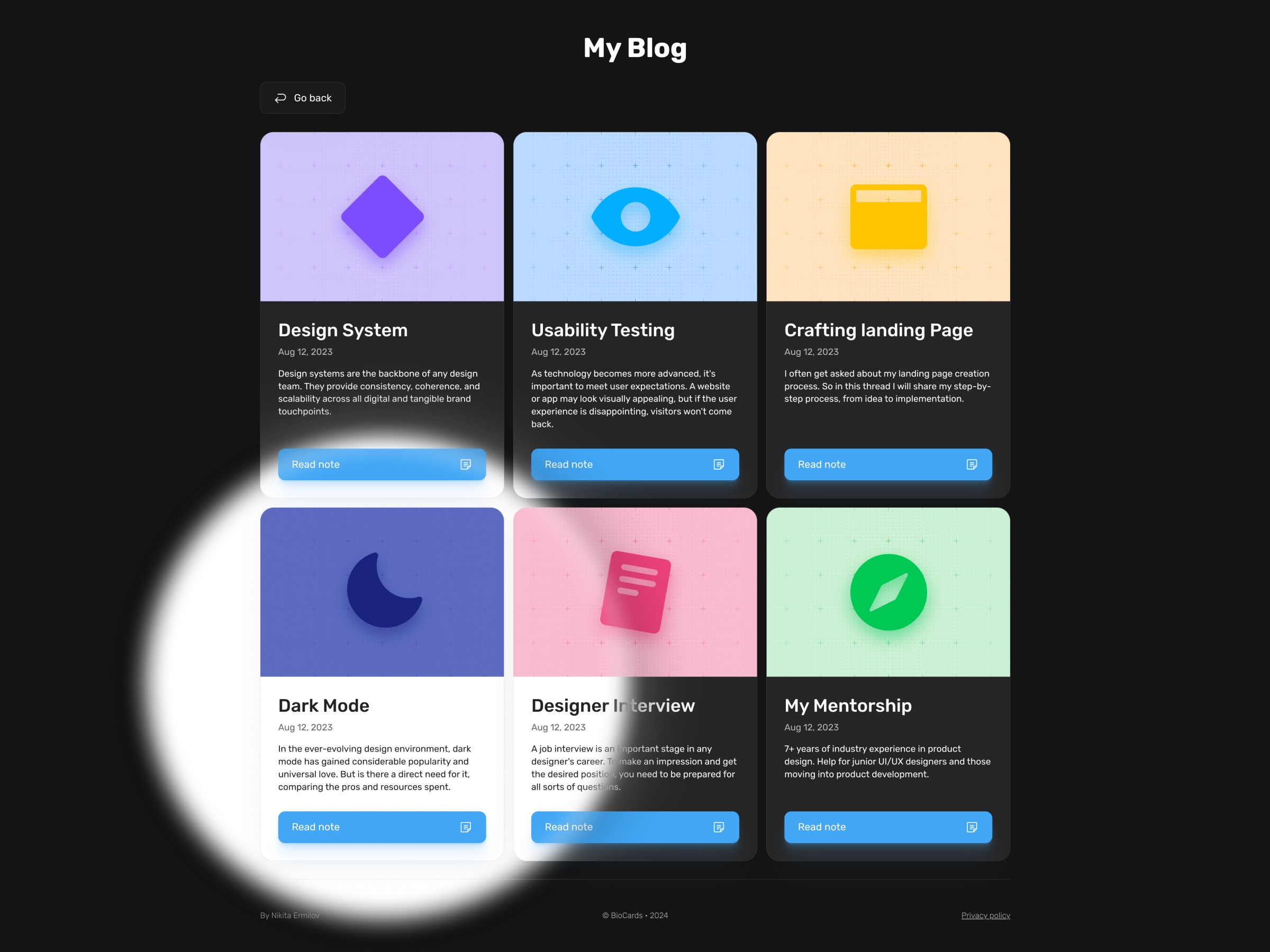 Screenshot 4 of Biocards