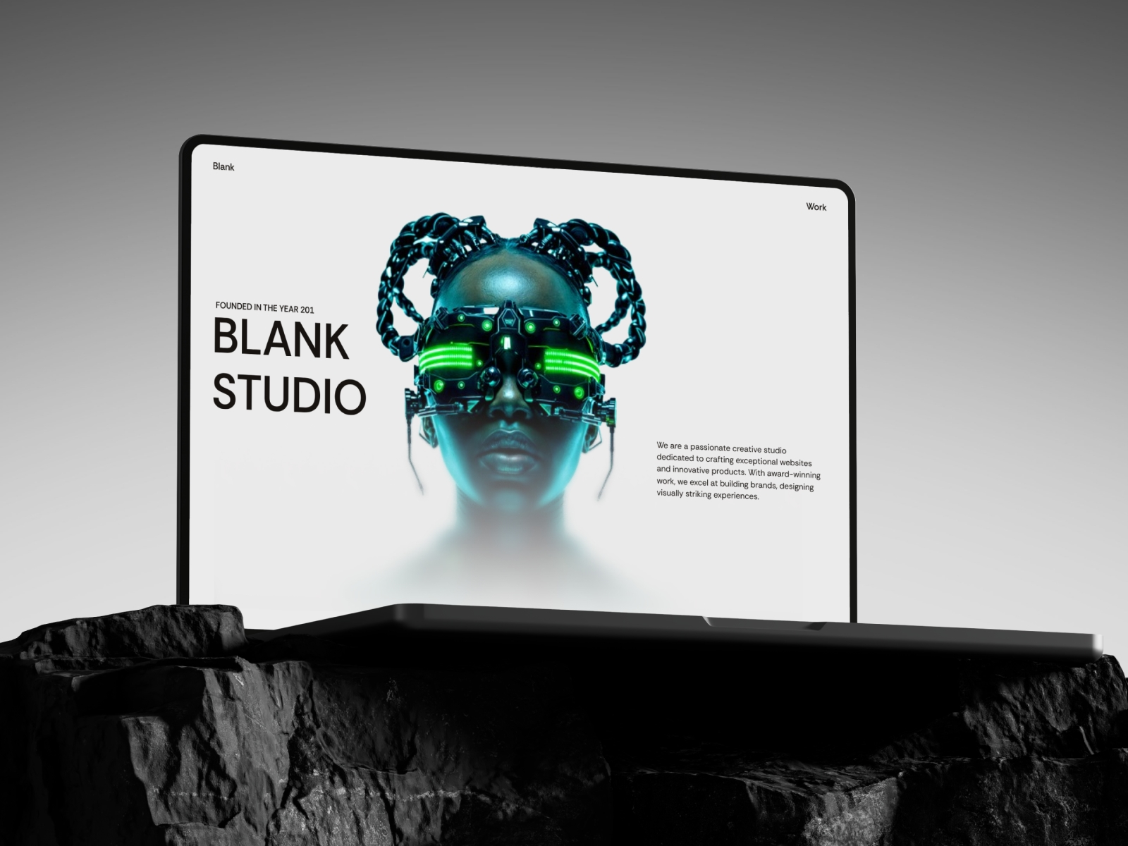 Screenshot of Blankstudio website