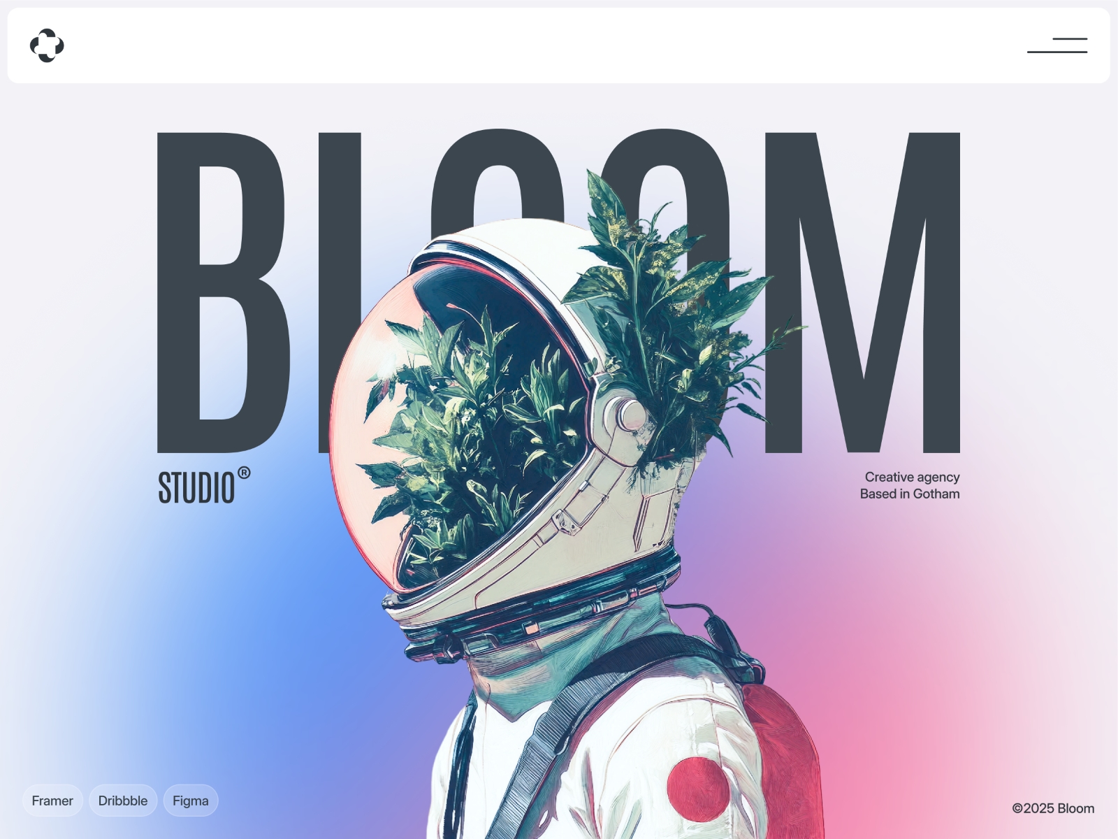 Screenshot of Bloomer website