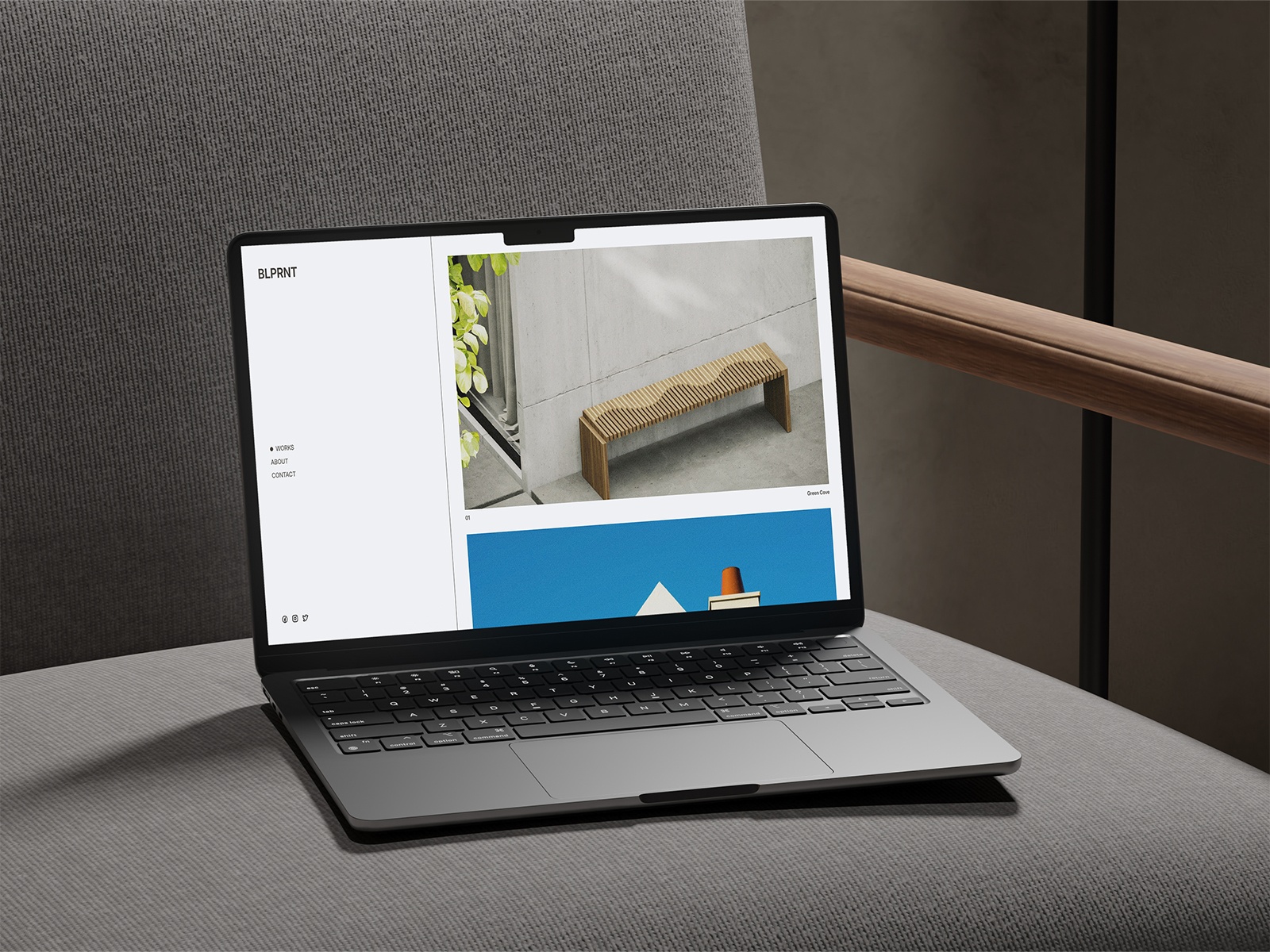 Screenshot of Blprnt website