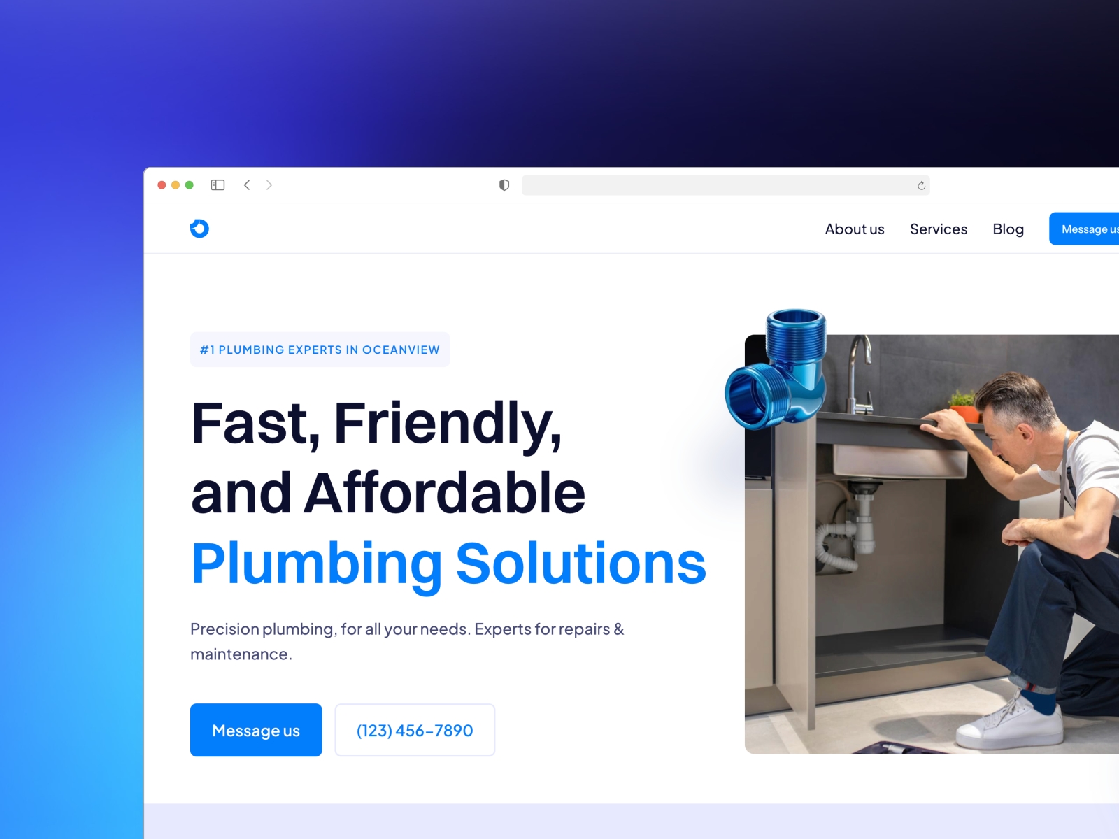 Screenshot of Bluewave website