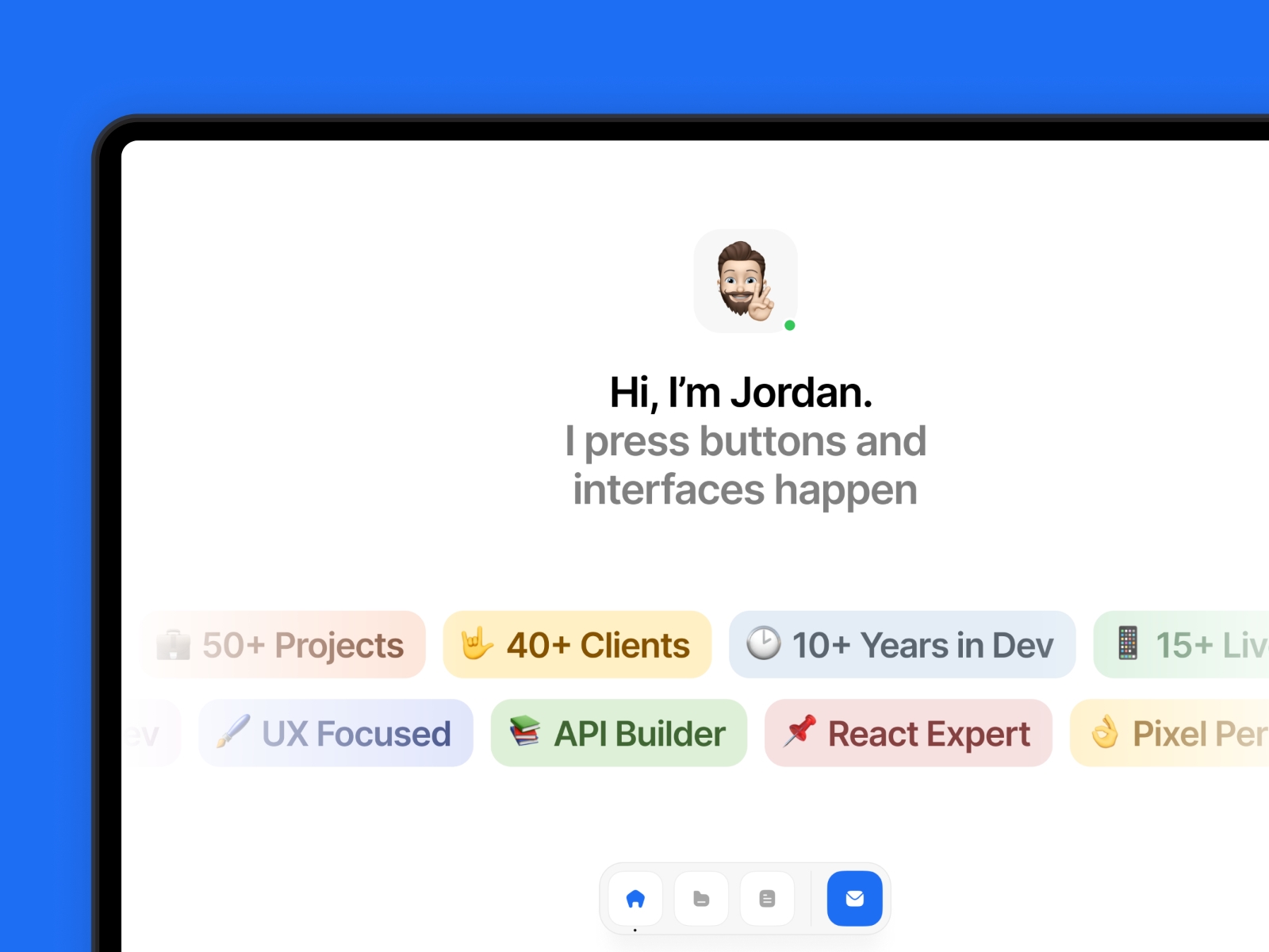 Screenshot of Bluren website
