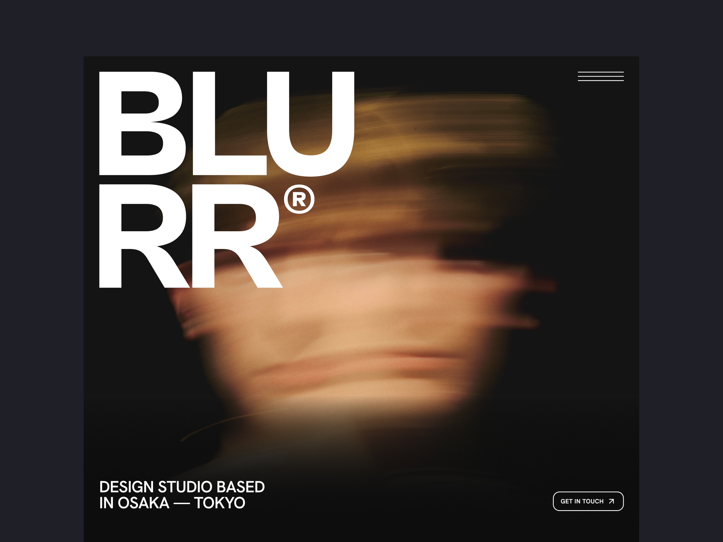 Screenshot of Blurr website
